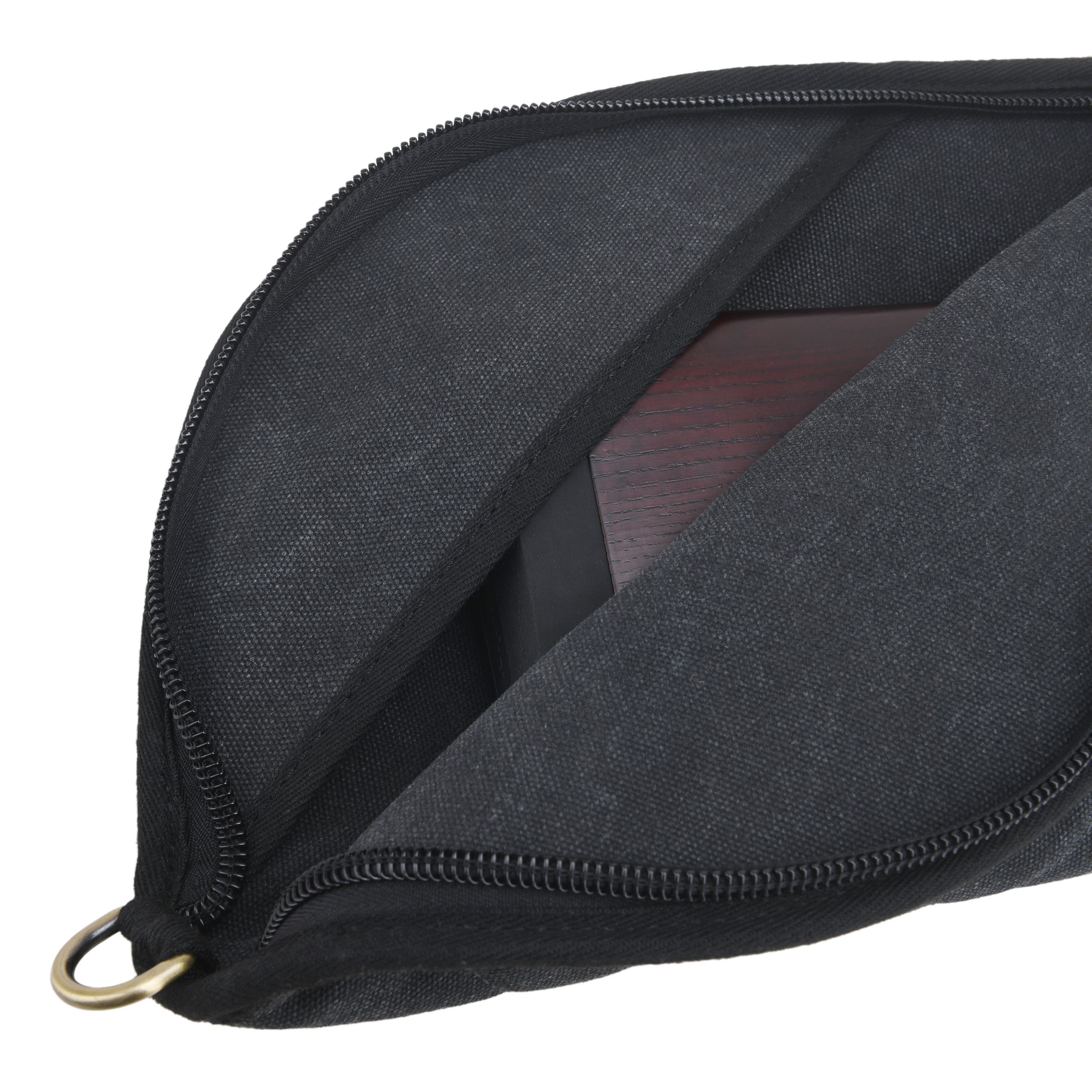 Soft Scoped Rifle & Shotgun Case, Canvas Leather Gun Storage Bag