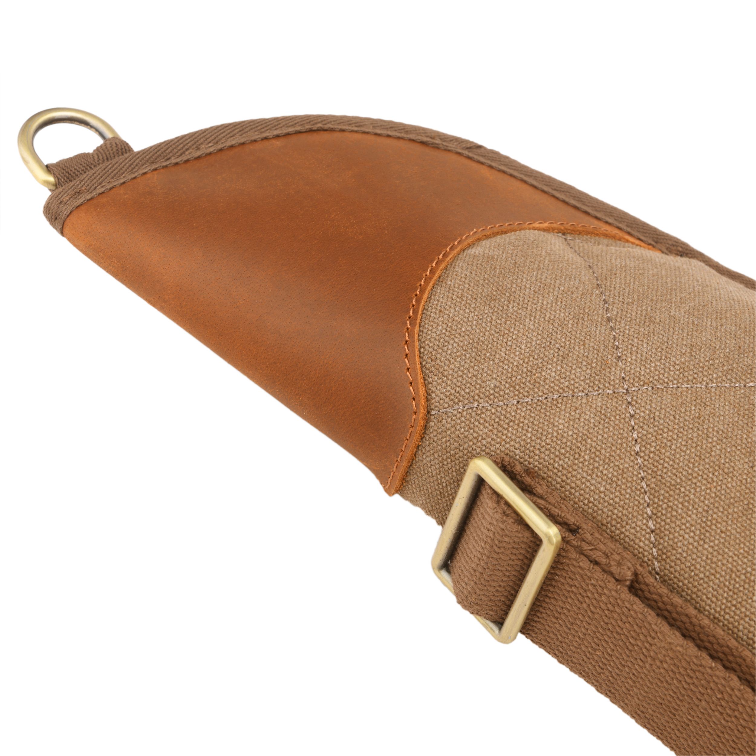 Soft Scoped Rifle & Shotgun Case, Canvas Leather Gun Storage Bag