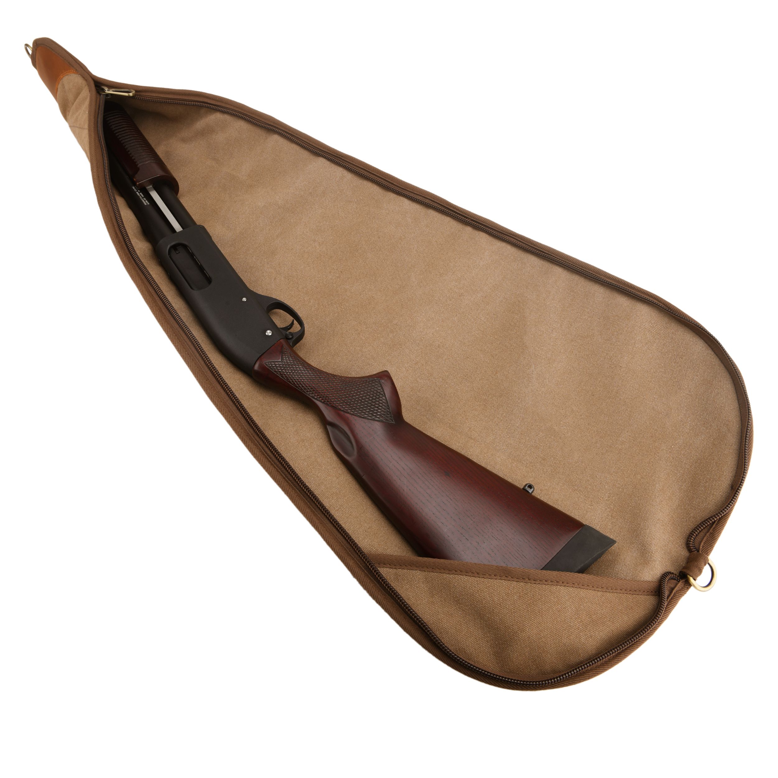 Soft Scoped Rifle & Shotgun Case, Canvas Leather Gun Storage Bag