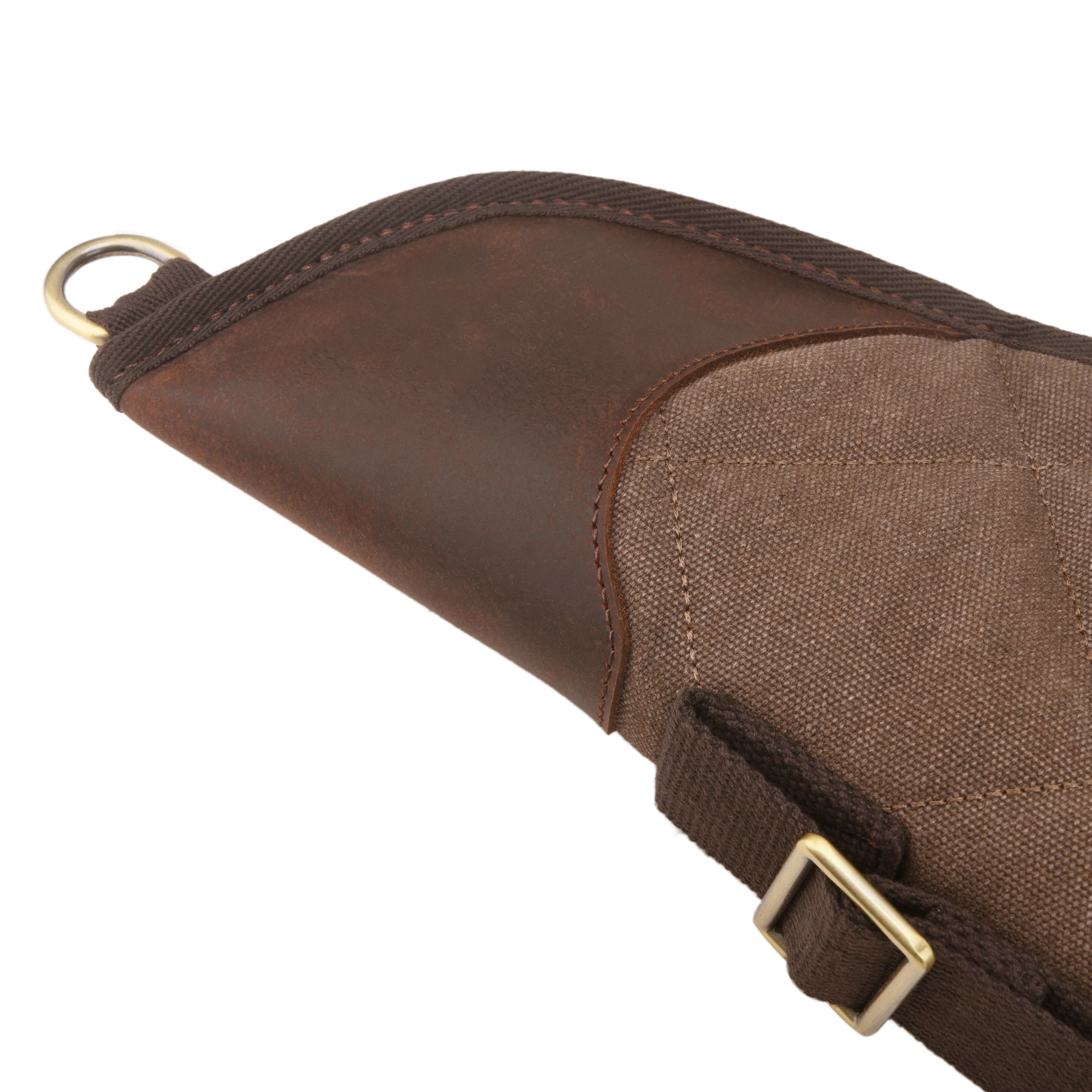 Soft Scoped Rifle & Shotgun Case, Canvas Leather Gun Storage Bag