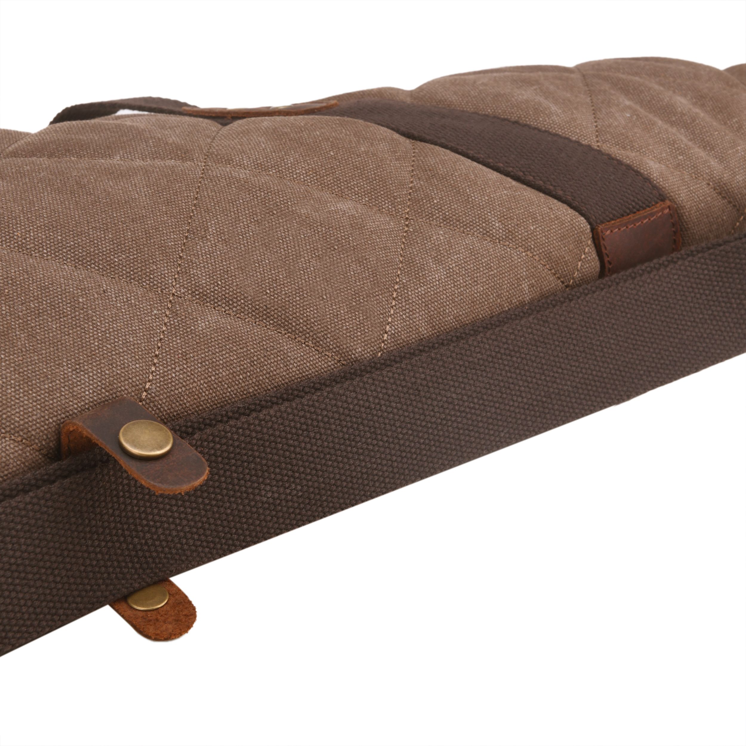Soft Scoped Rifle & Shotgun Case, Canvas Leather Gun Storage Bag