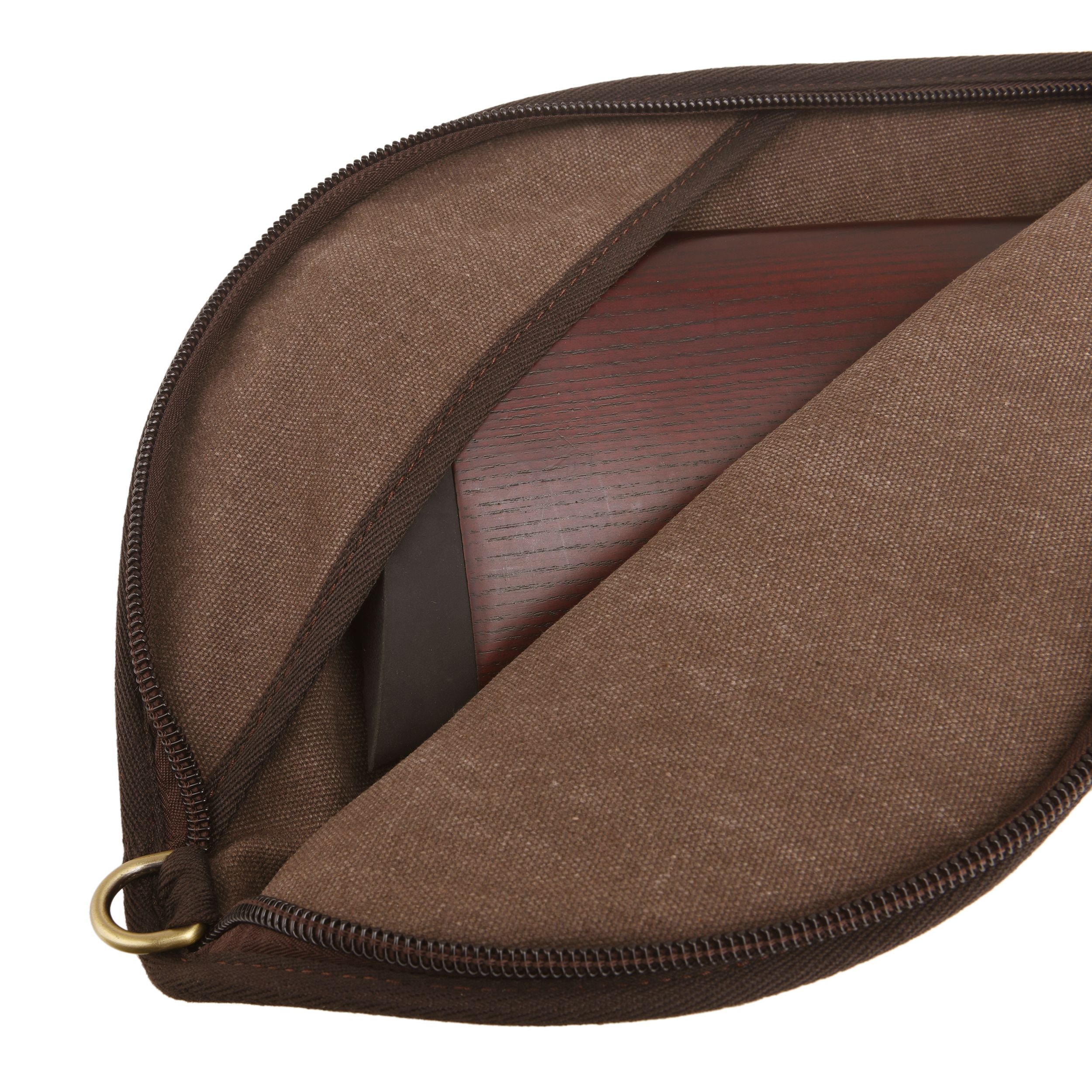 Soft Scoped Rifle & Shotgun Case, Canvas Leather Gun Storage Bag