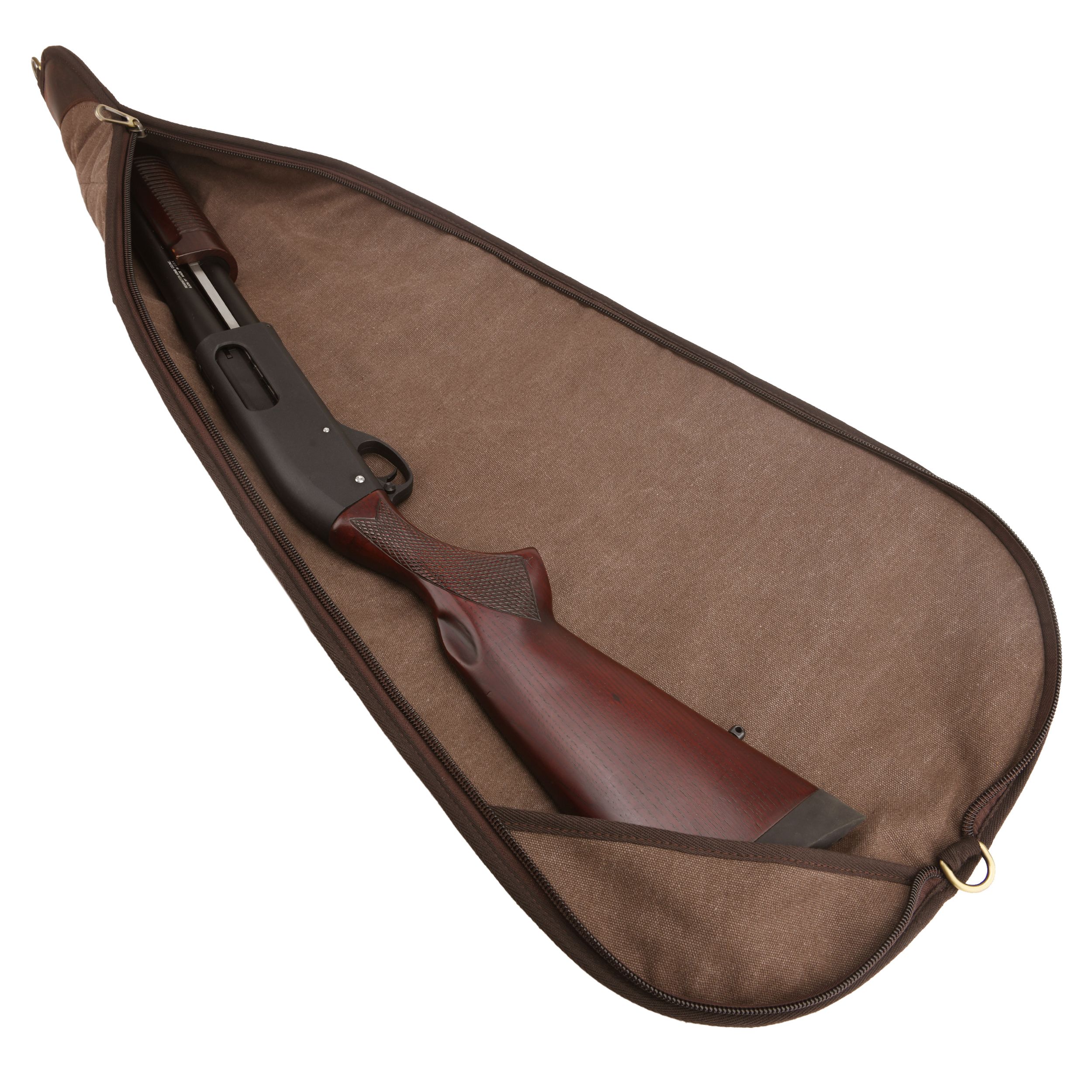 Soft Scoped Rifle & Shotgun Case, Canvas Leather Gun Storage Bag