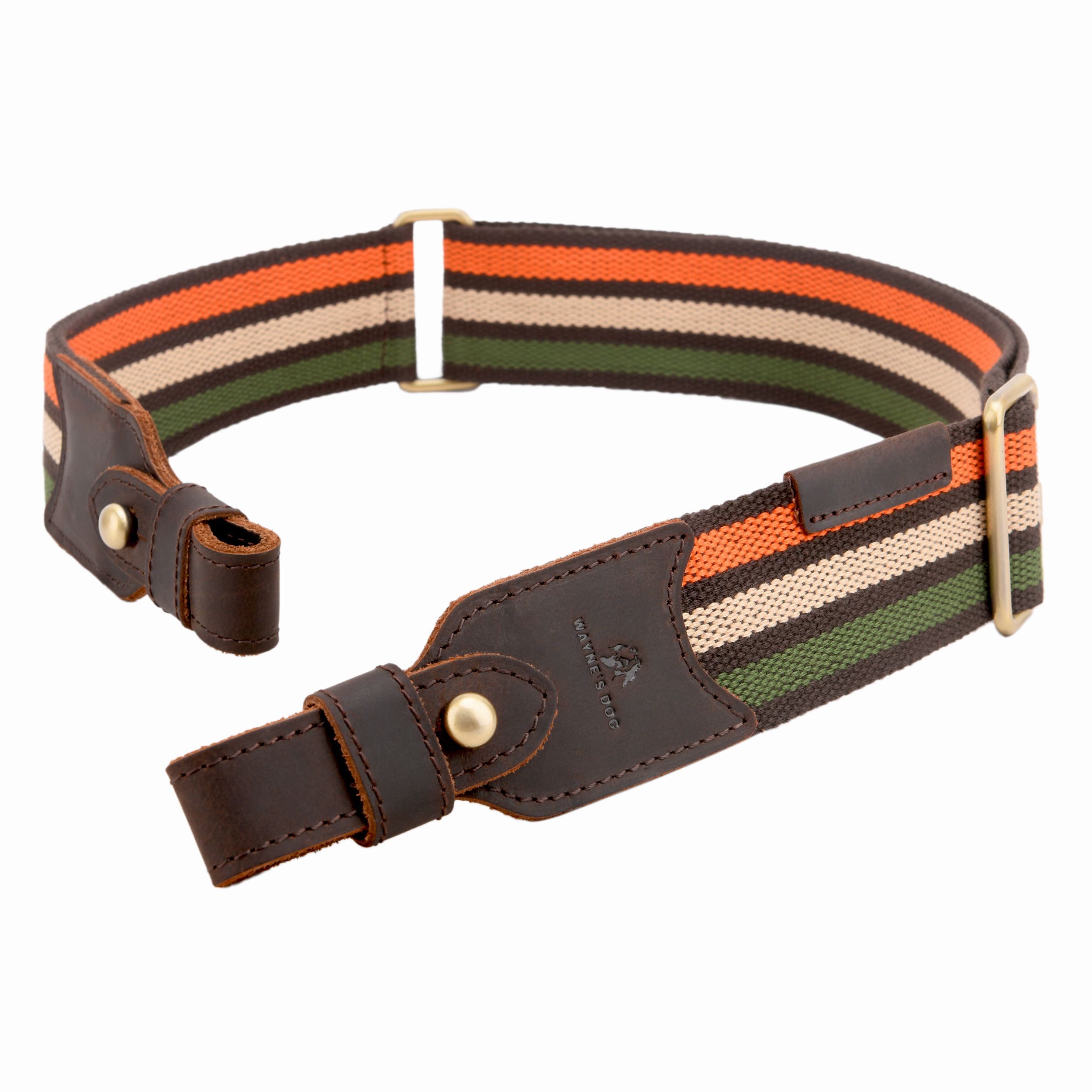 Cotton Leather Ammo Holder Rifle Sling Adjustable Hunting Gun Strap