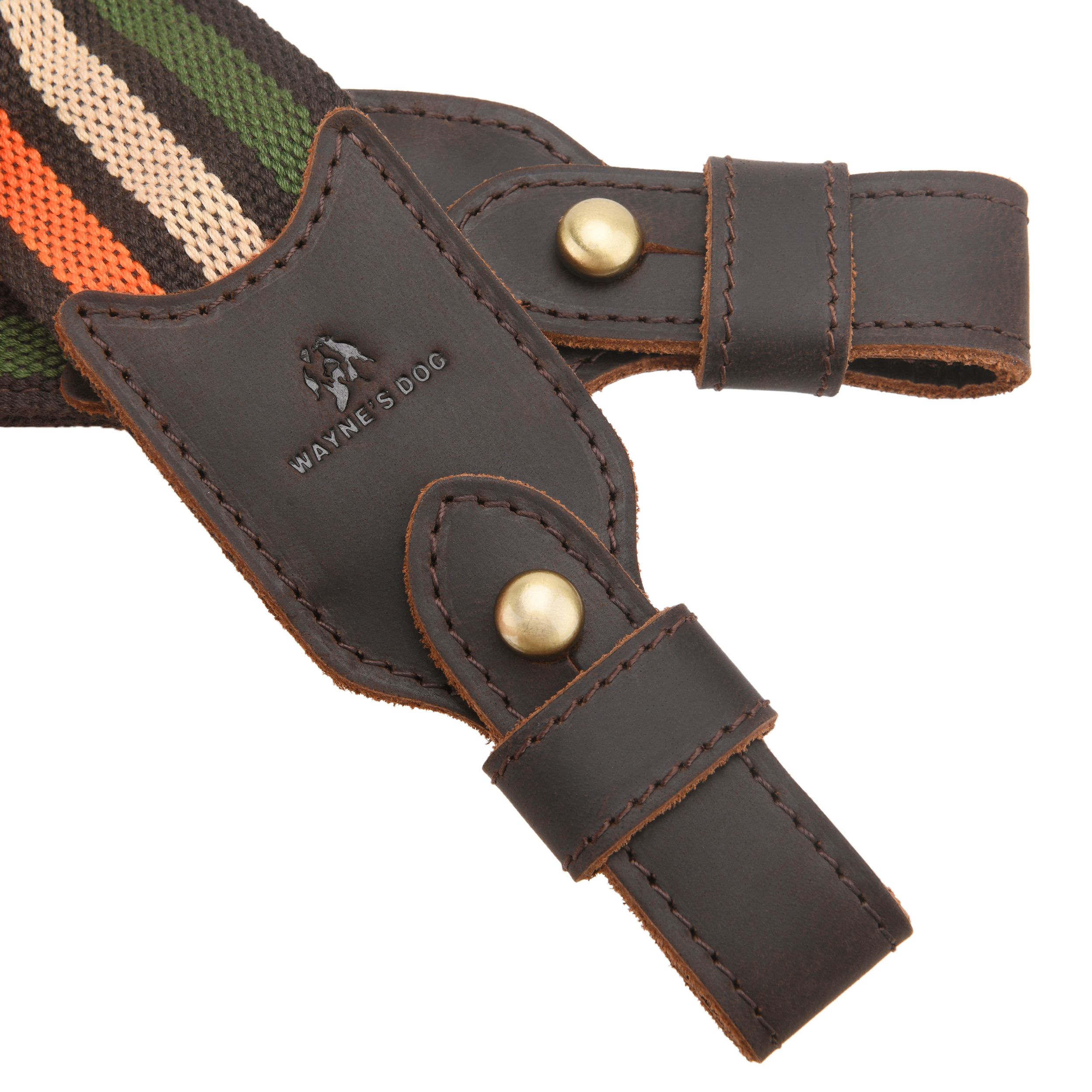 Cotton Leather Ammo Holder Rifle Sling Adjustable Hunting Gun Strap