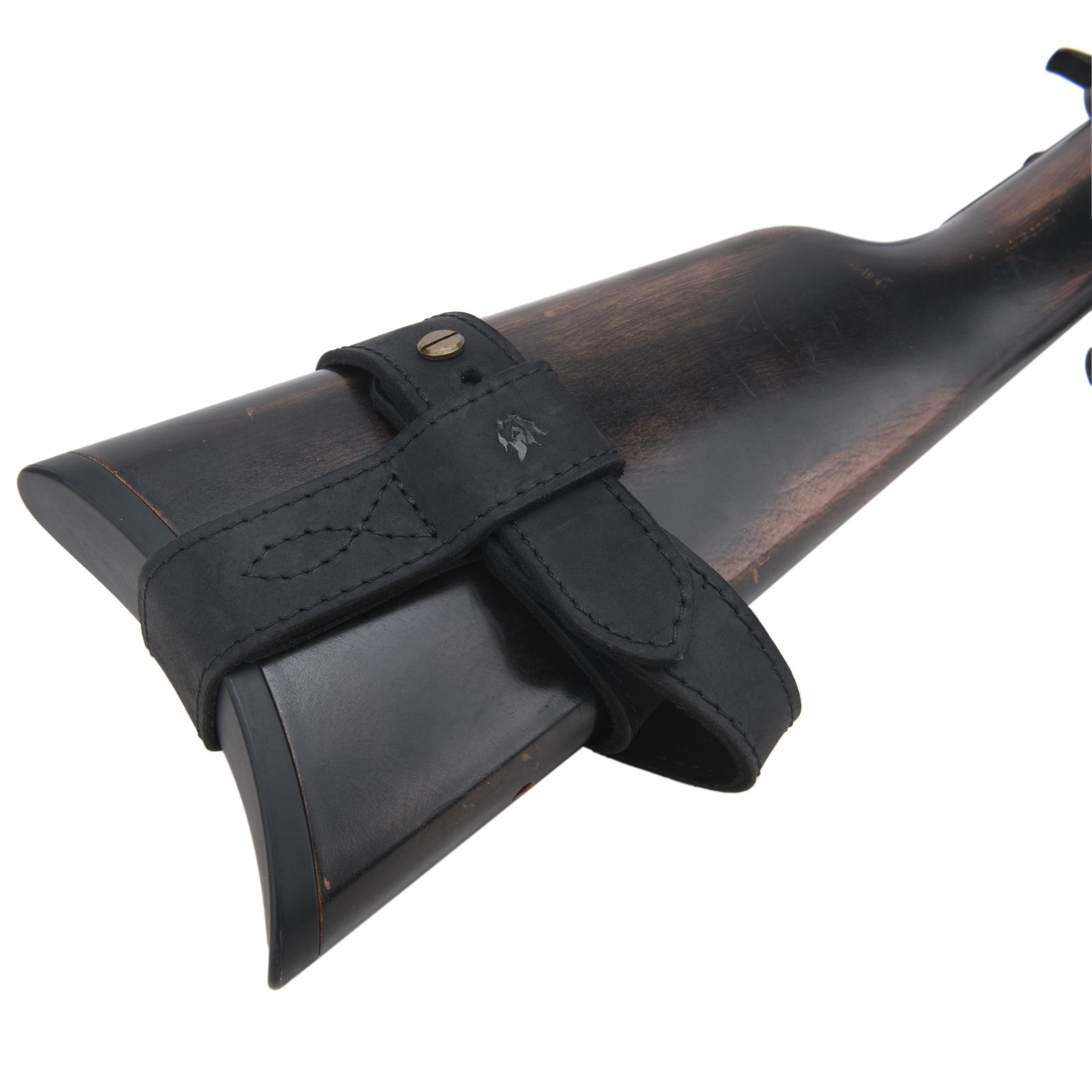 No Drill Gun Stock Harness, Leather Rifle Sling Harness