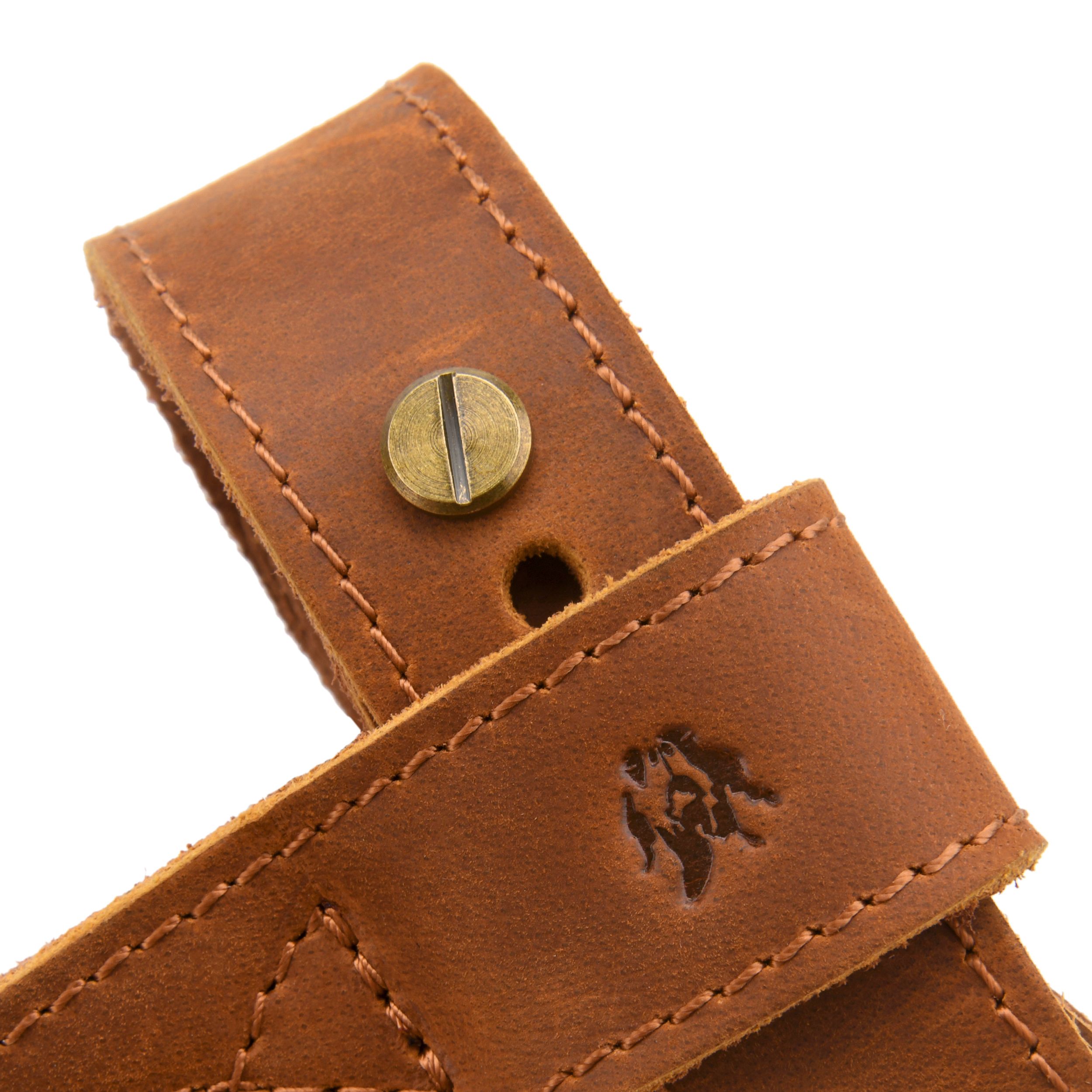 No Drill Gun Stock Harness, Leather Rifle Sling Harness