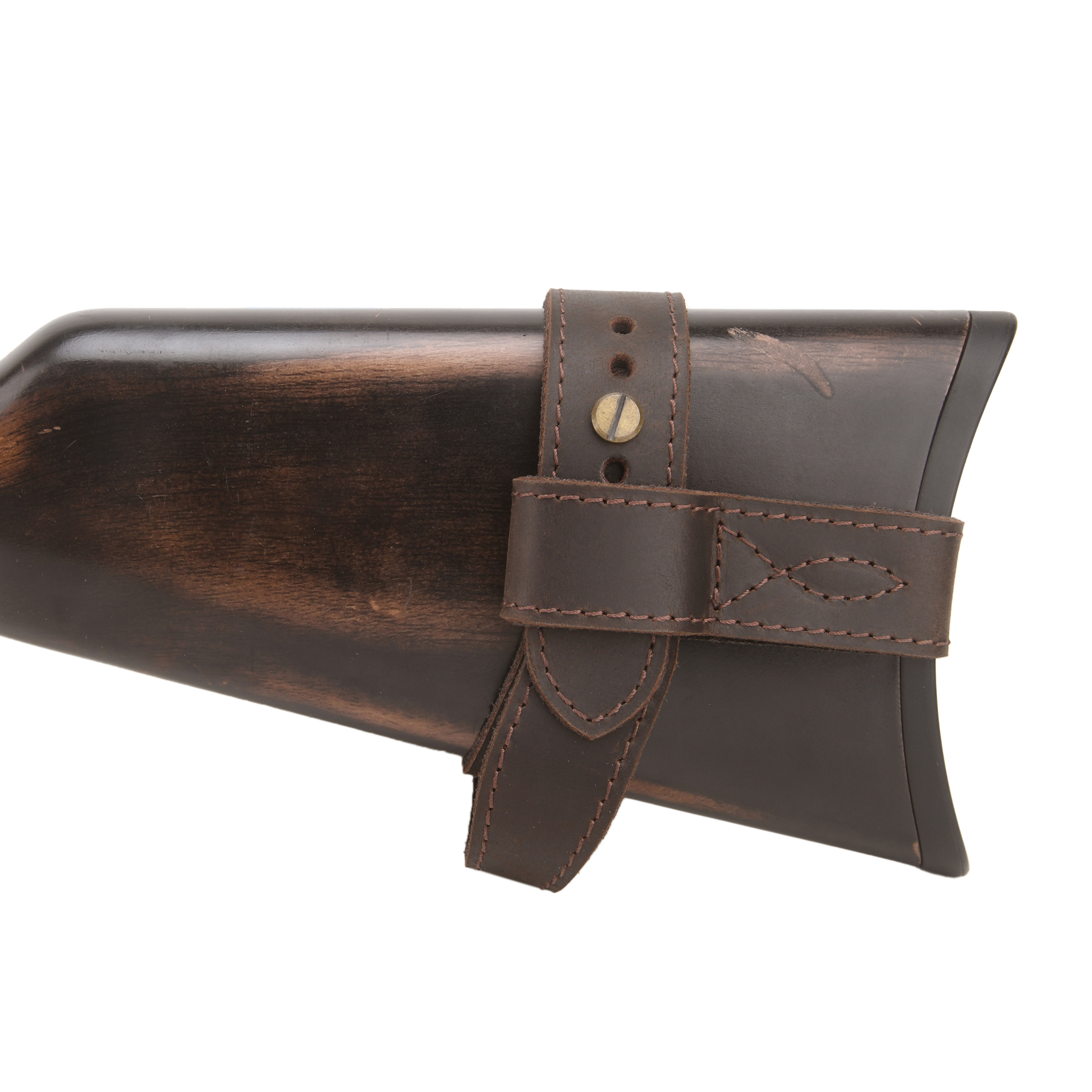 No Drill Gun Stock Harness, Leather Rifle Sling Harness