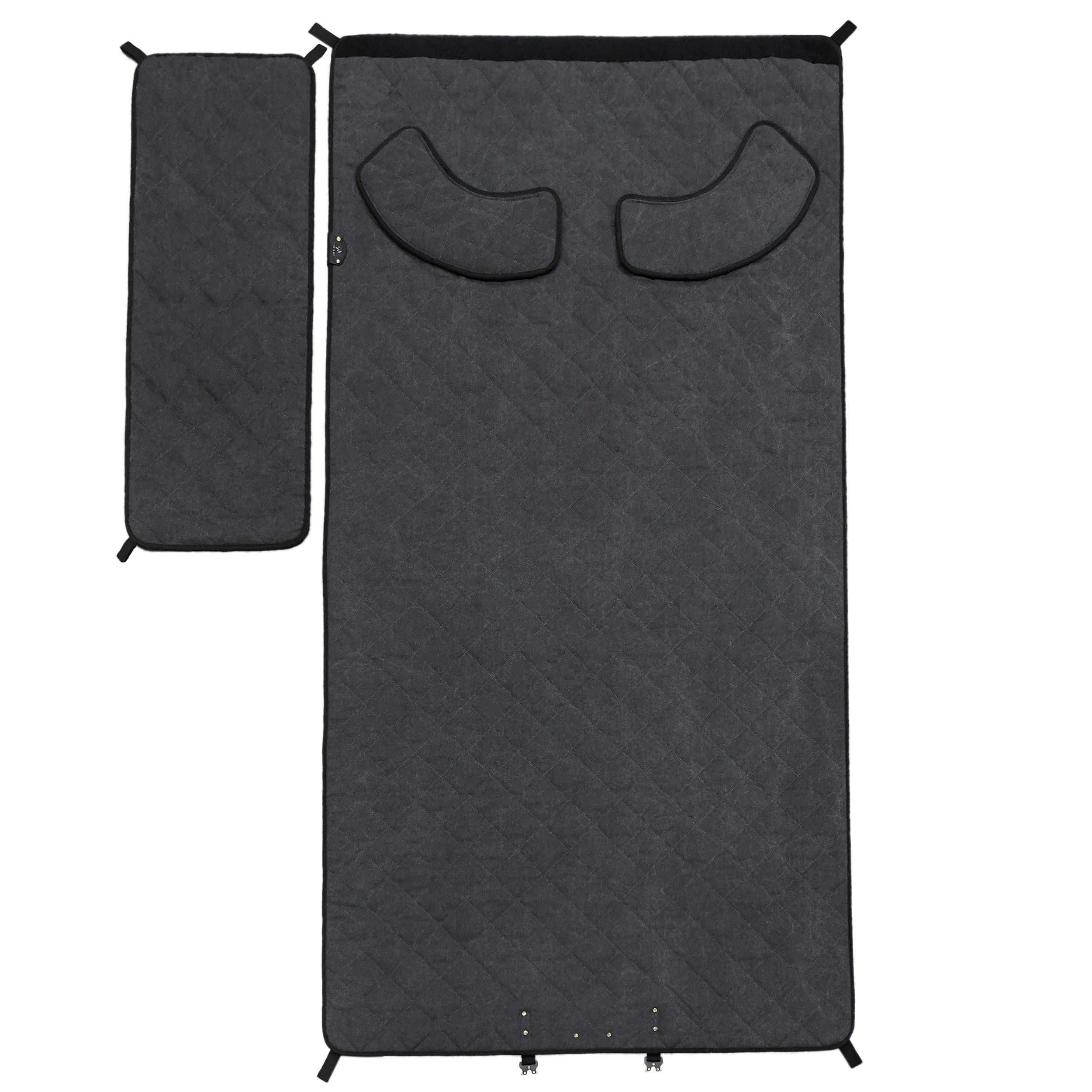 Padded Waxed Canvas Shooting Mat, 91"x41"Extra Large Rollout Mat Prone
