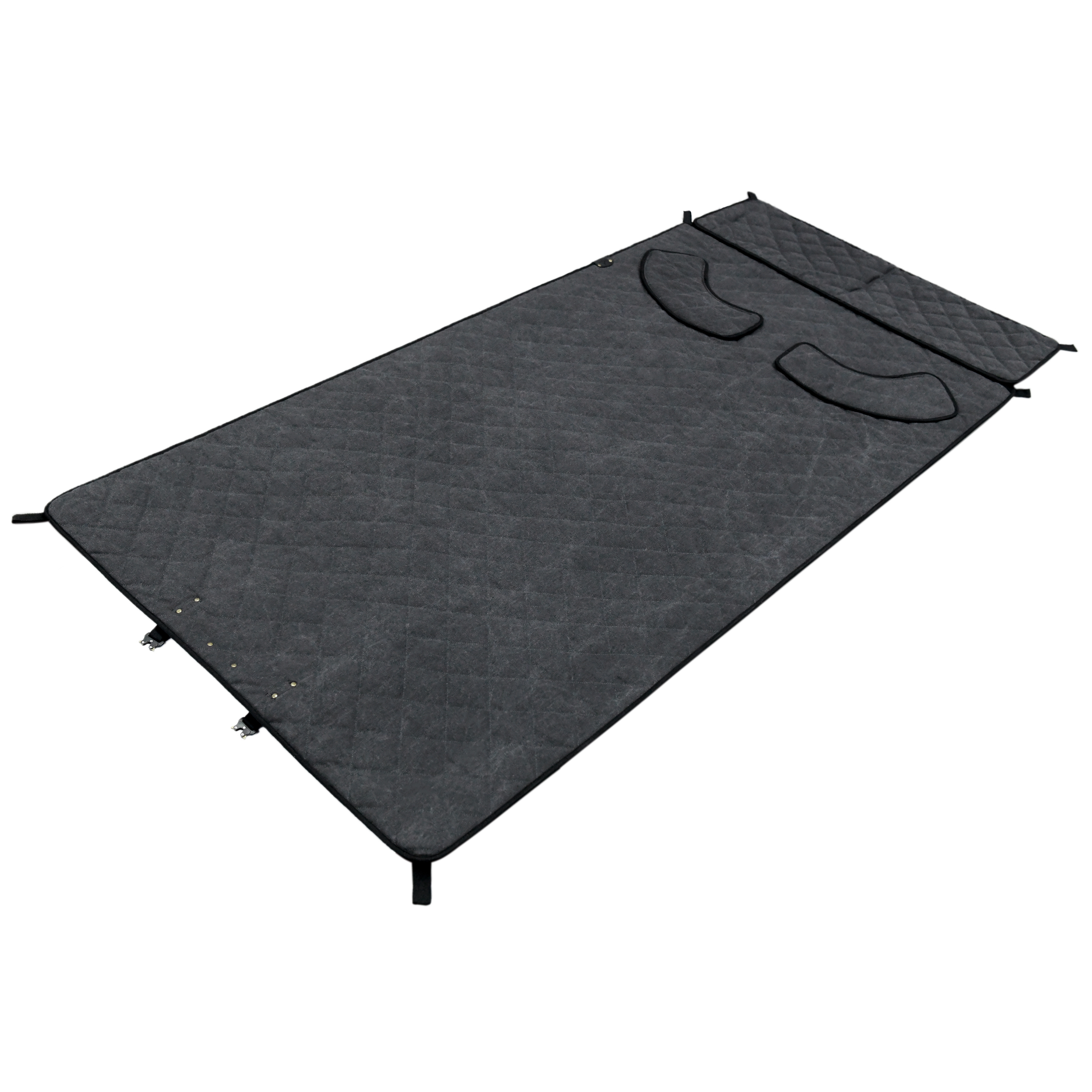 Padded Waxed Canvas Shooting Mat, 91"x41"Extra Large Rollout Mat Prone
