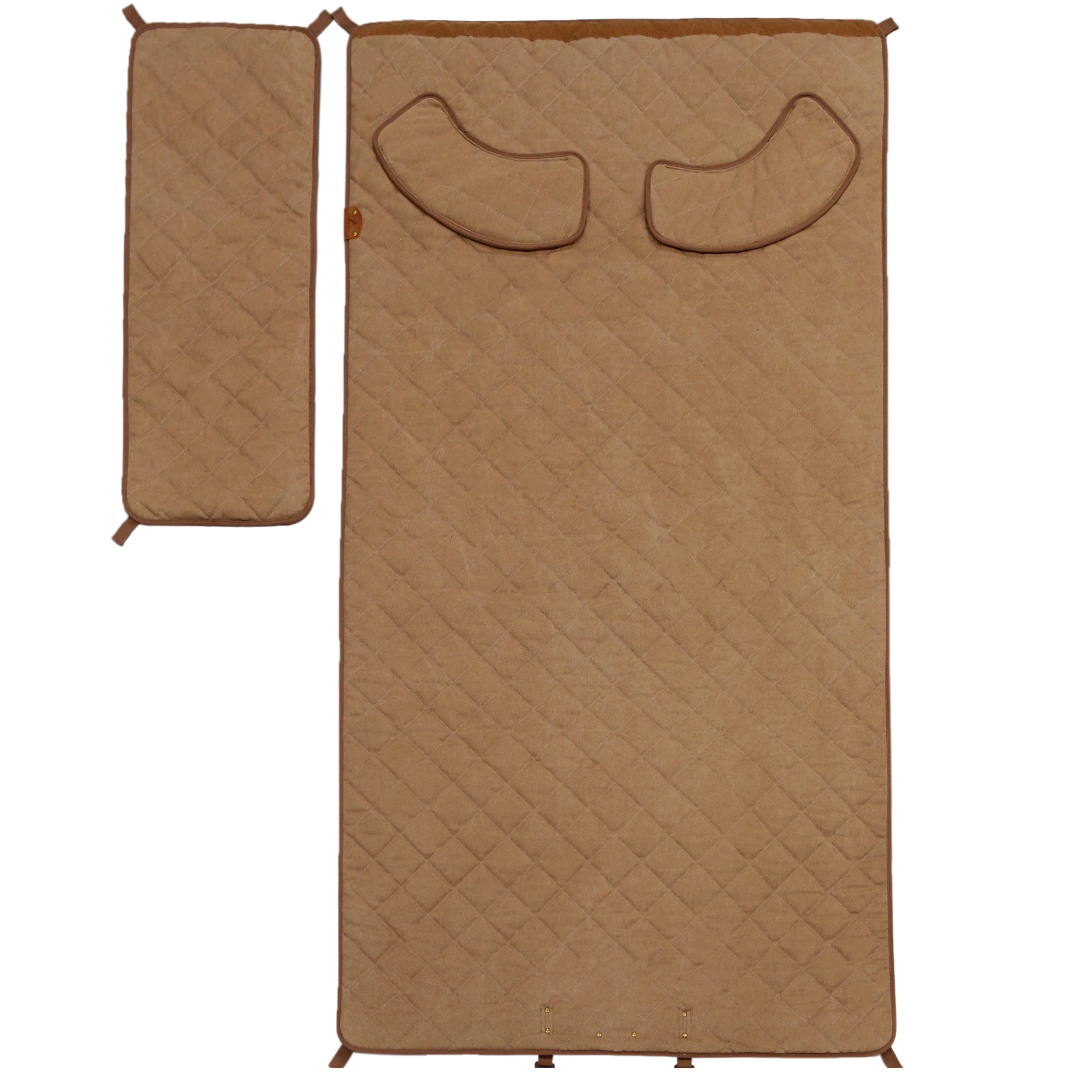 Padded Waxed Canvas Shooting Mat, 91"x41"Extra Large Rollout Mat Prone