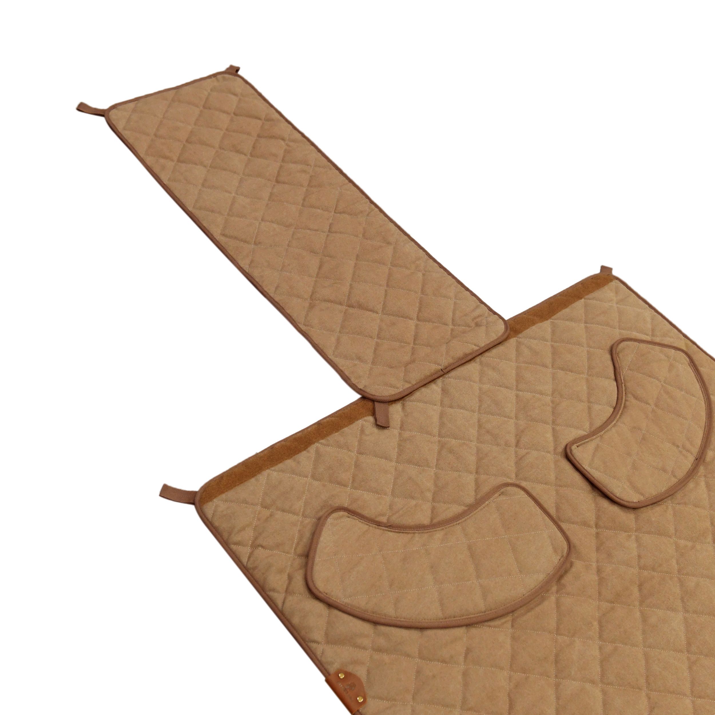 Padded Waxed Canvas Shooting Mat, 91"x41"Extra Large Rollout Mat Prone