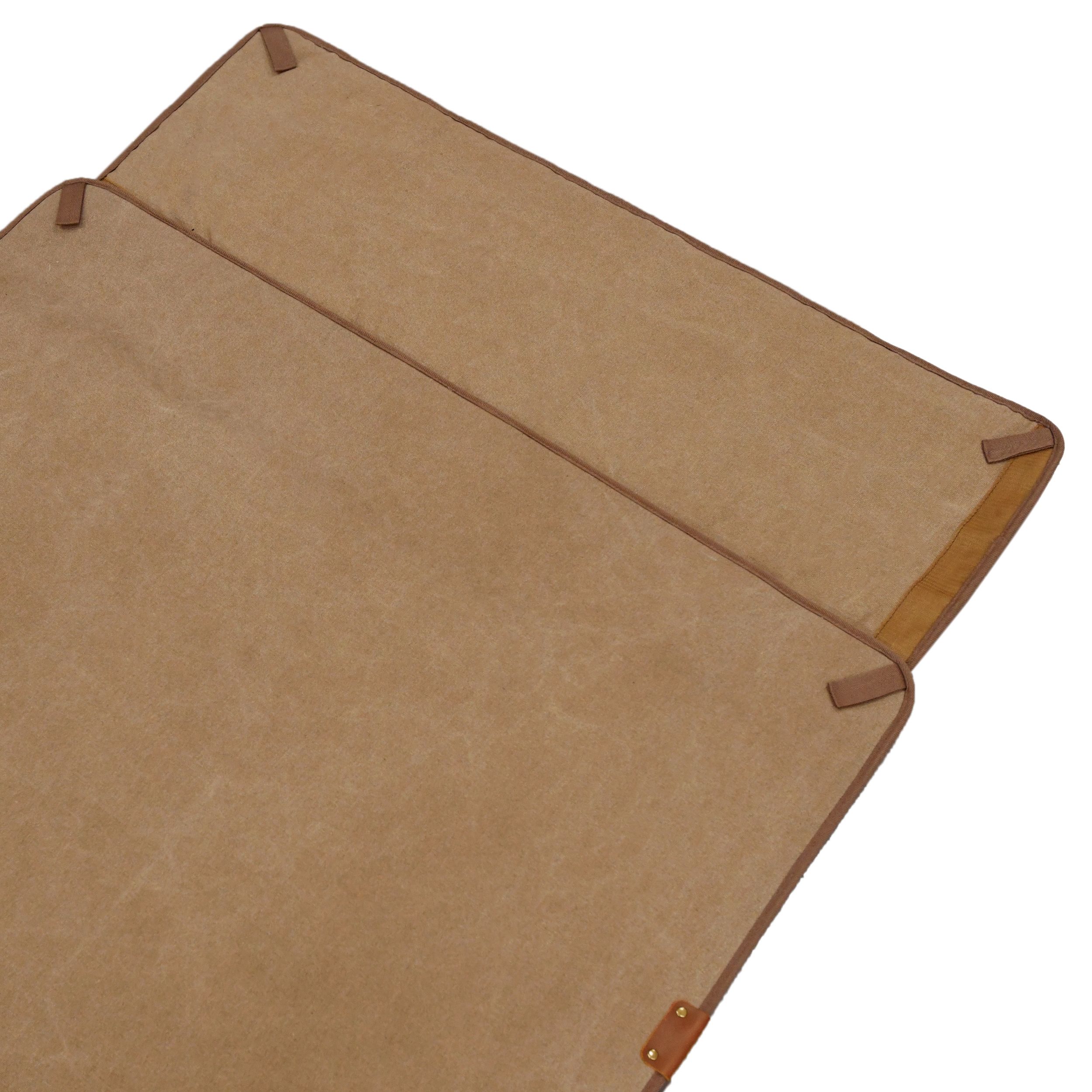 Padded Waxed Canvas Shooting Mat, 91"x41"Extra Large Rollout Mat Prone