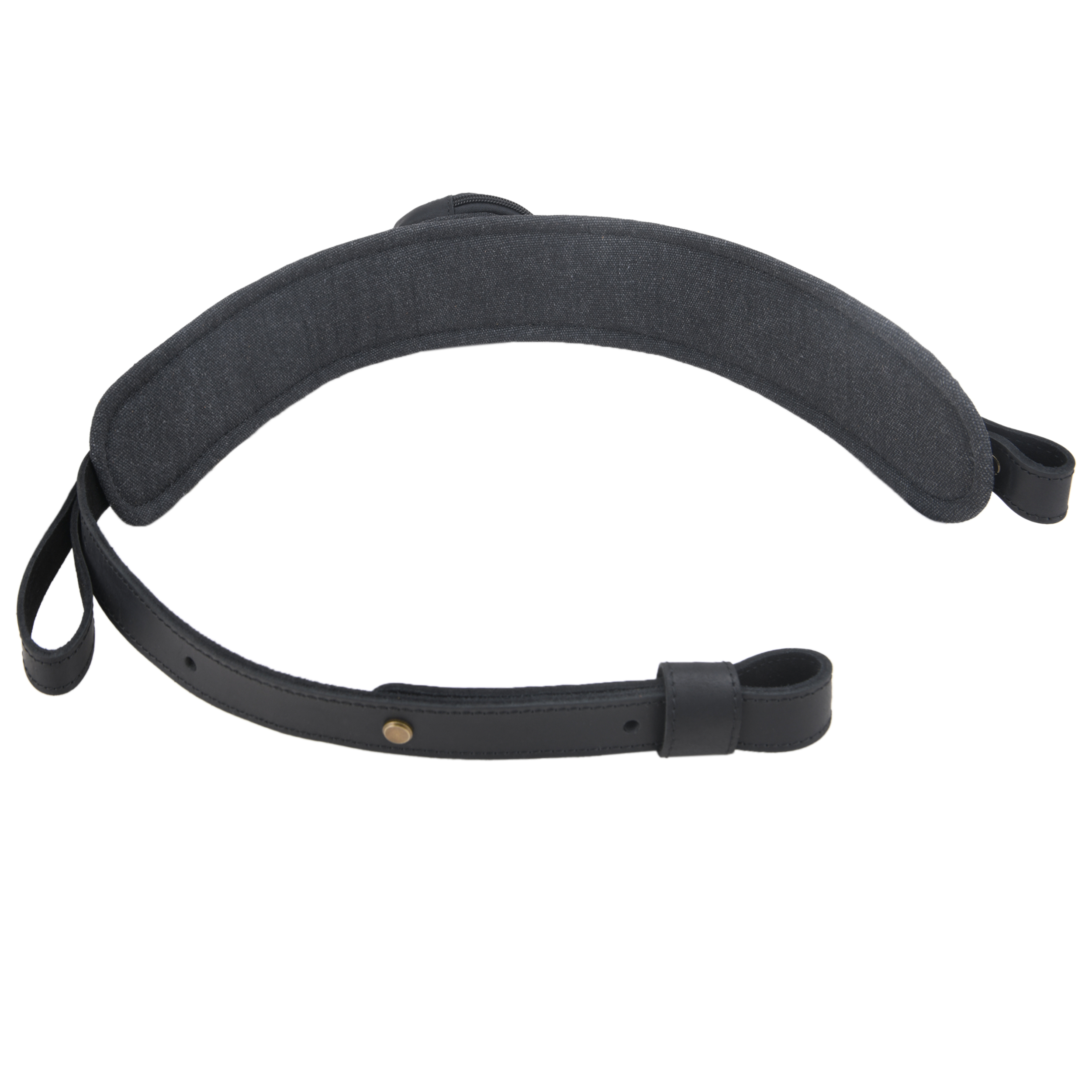 Leather Gun Sling with Removable Canvas Bag Pouches, Padded Straps