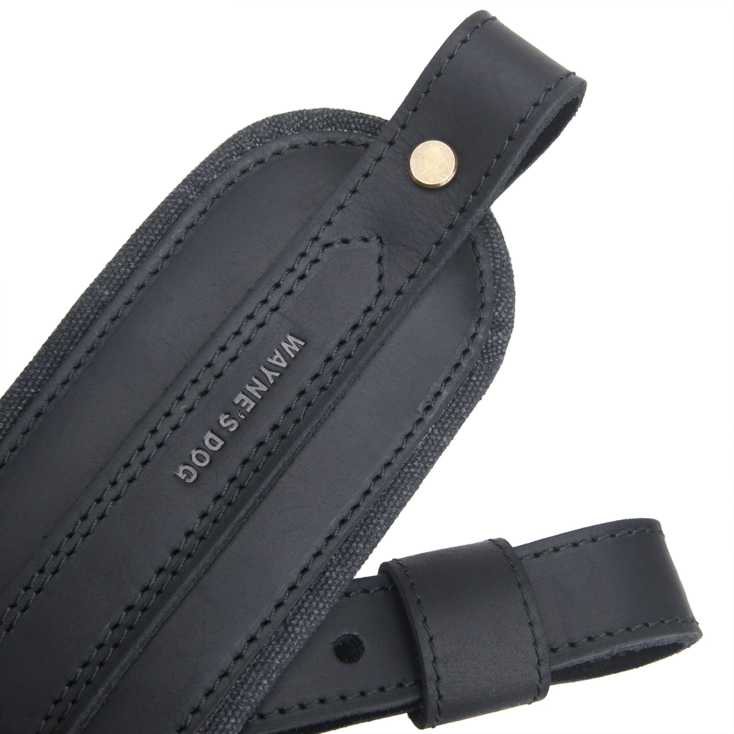 Leather Gun Sling with Removable Canvas Bag Pouches, Padded Straps