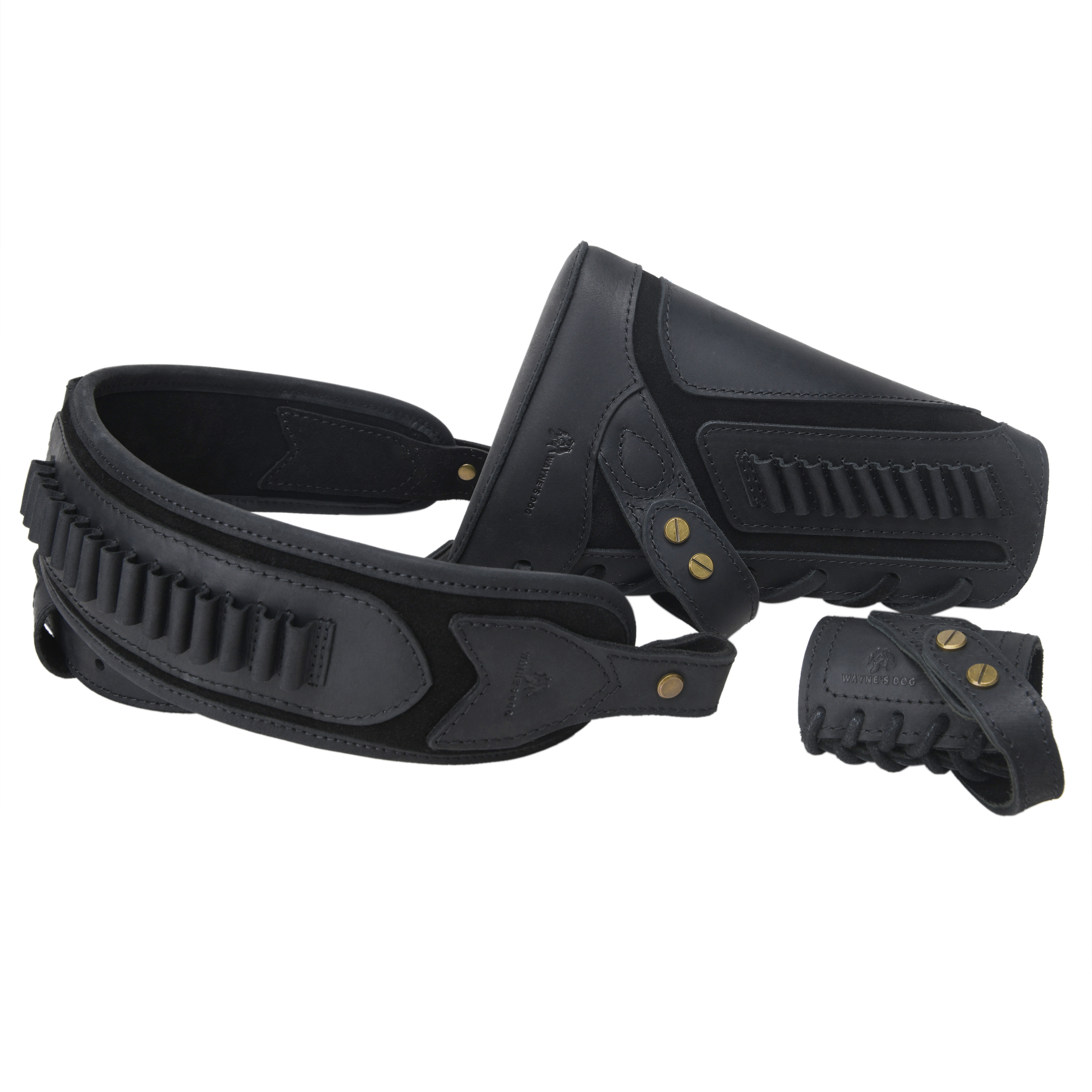 No Drill Set Leather Rifle Sling, Gun Buttstock, Sling Ring for.308.22