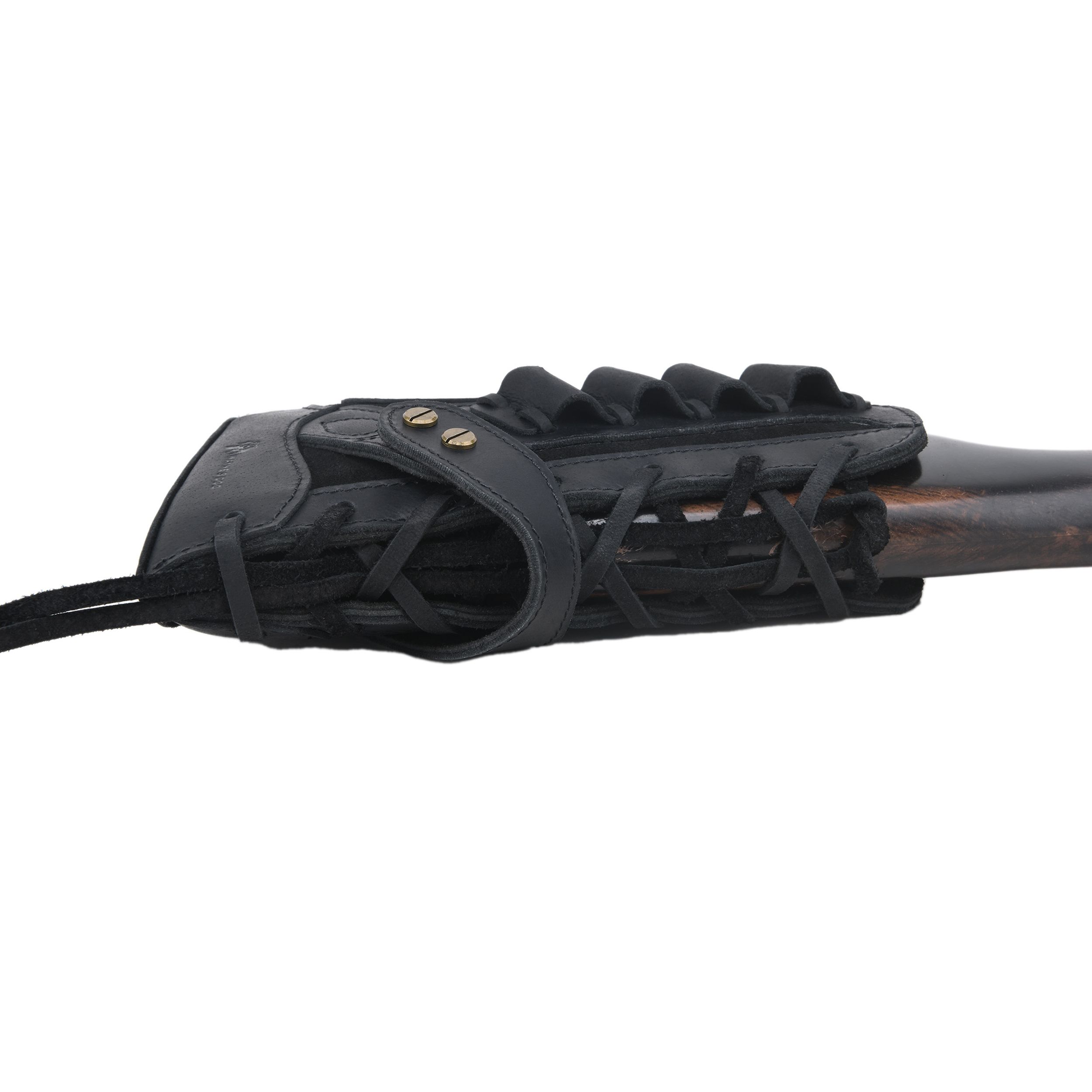 Full Leather Rifle No Drill Need Buttstock Rifle Gun Holster for .30-30.45-70.22