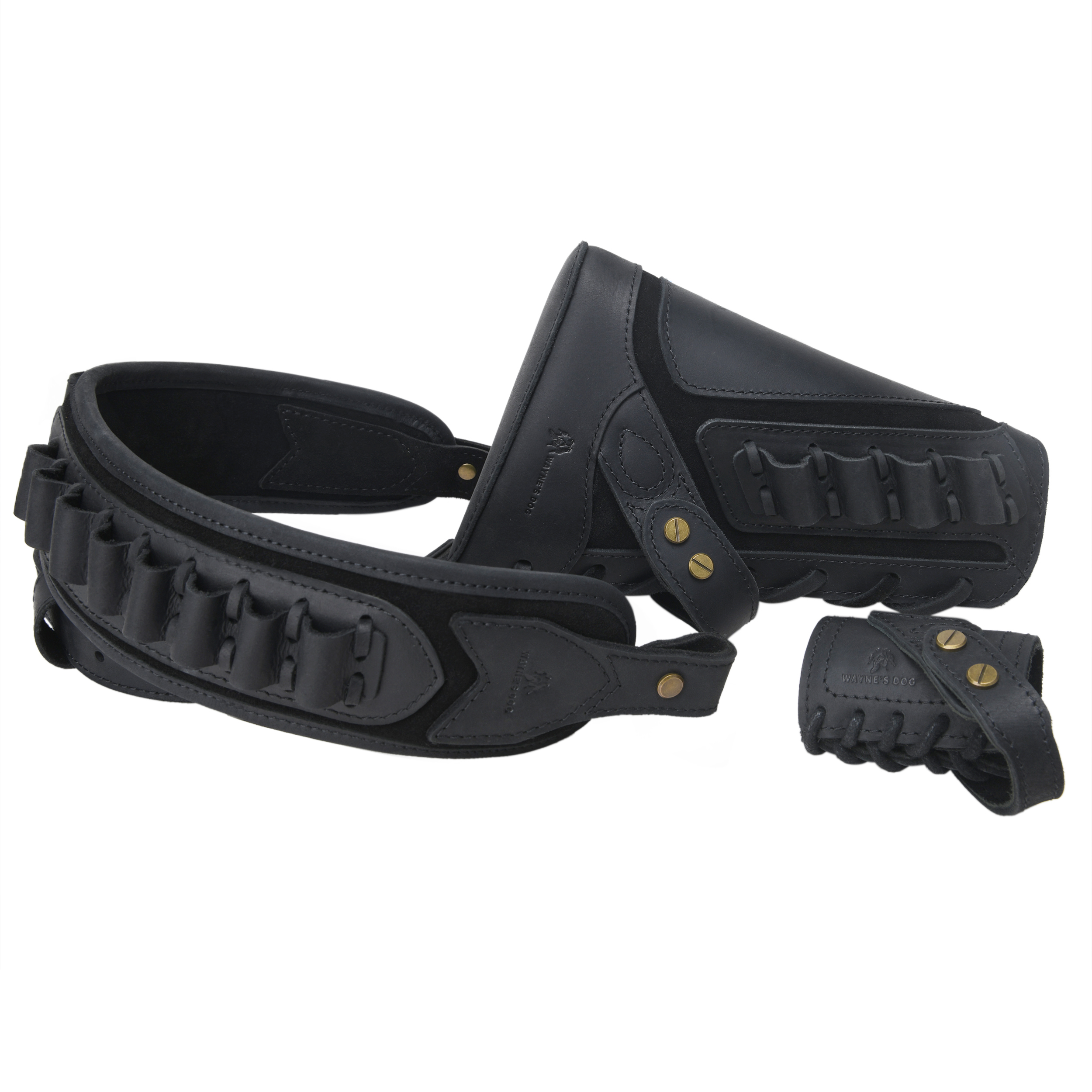 No Drill Set Leather Rifle Sling, Gun Buttstock, Sling Ring for.308.22