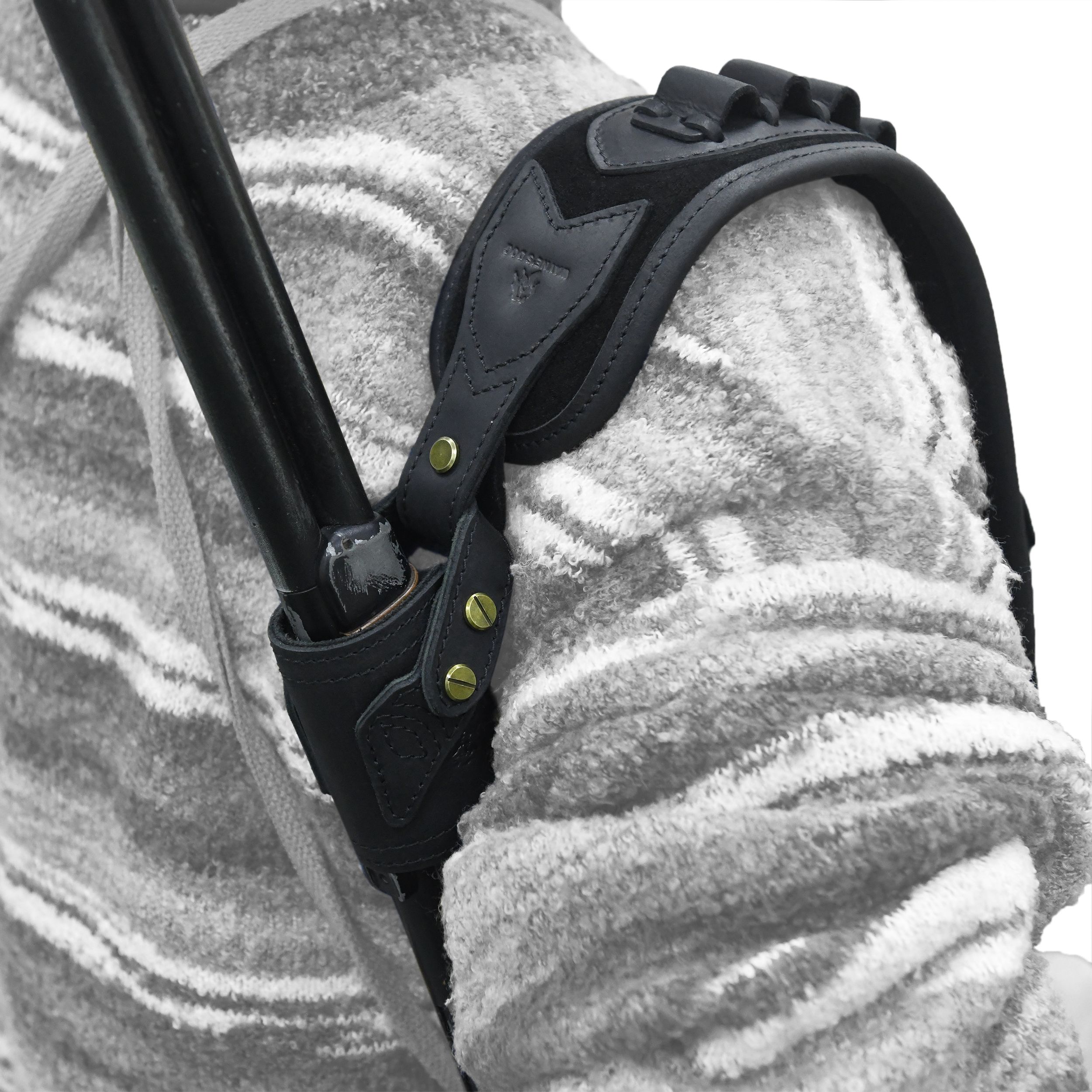 No Drill Set Leather Rifle Sling, Gun Buttstock, Sling Ring for.308.22