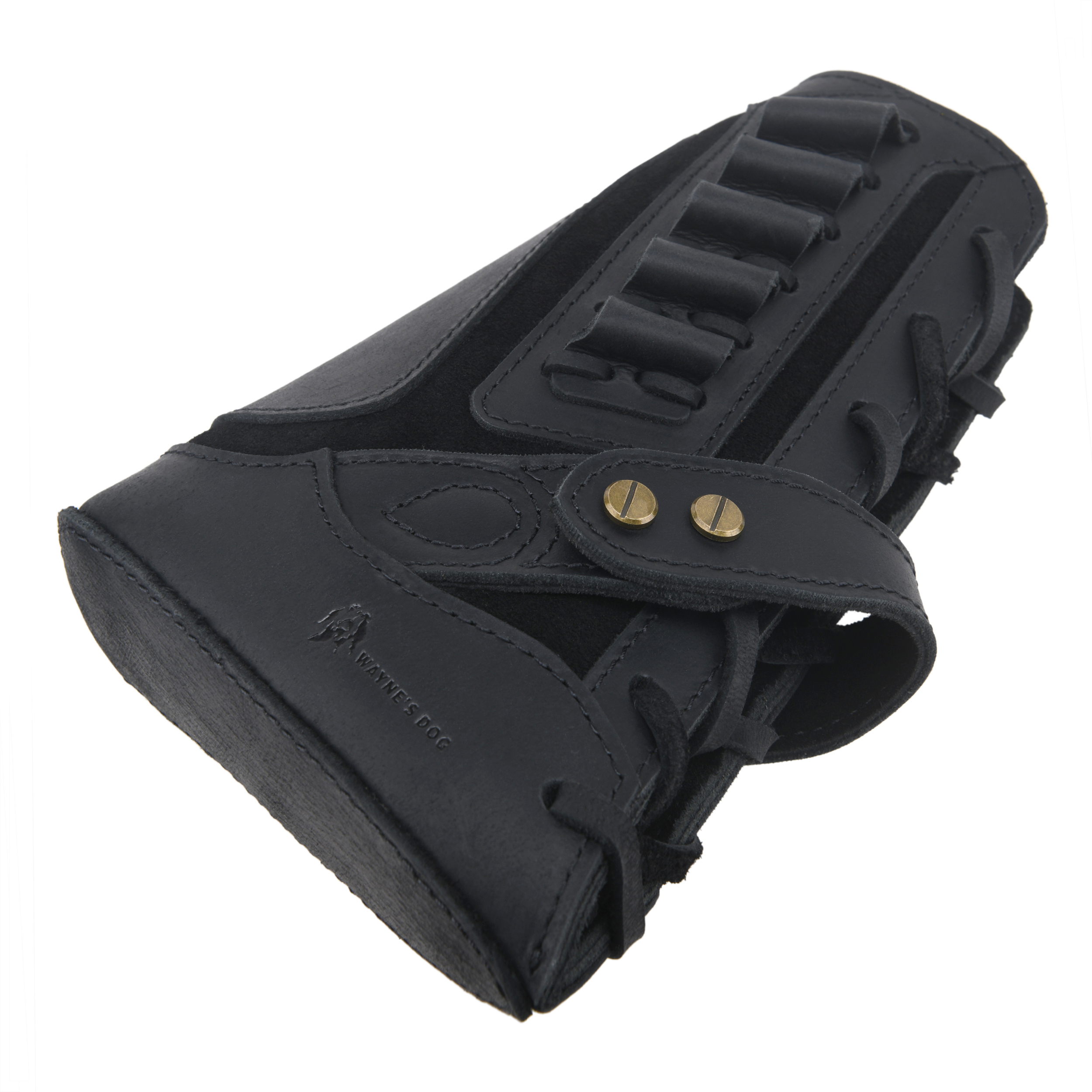 Full Leather Rifle No Drill Need Buttstock Rifle Gun Holster for .30-30.45-70.22