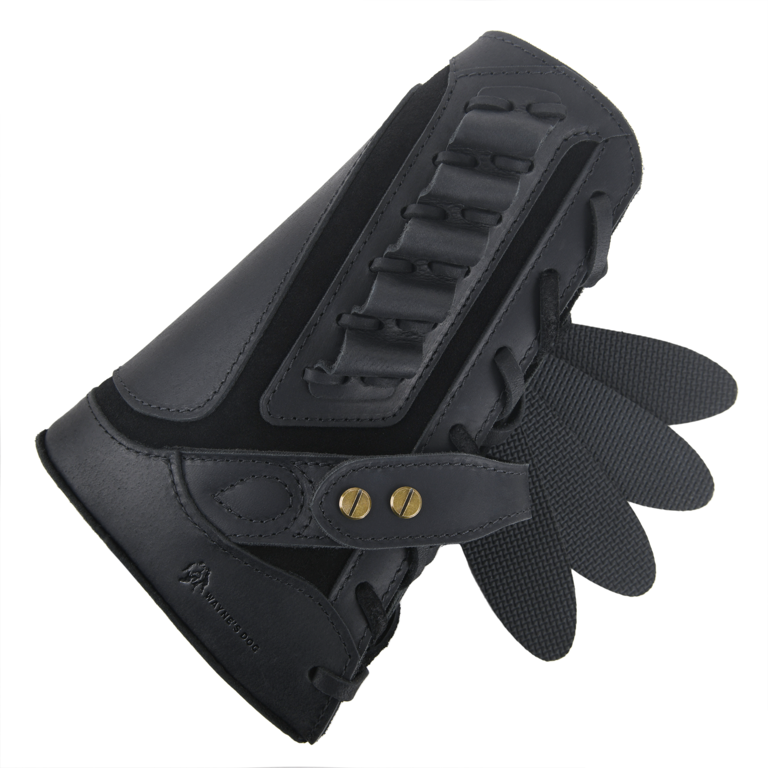 Full Leather Rifle No Drill Need Buttstock Rifle Gun Holster for .30-30.45-70.22