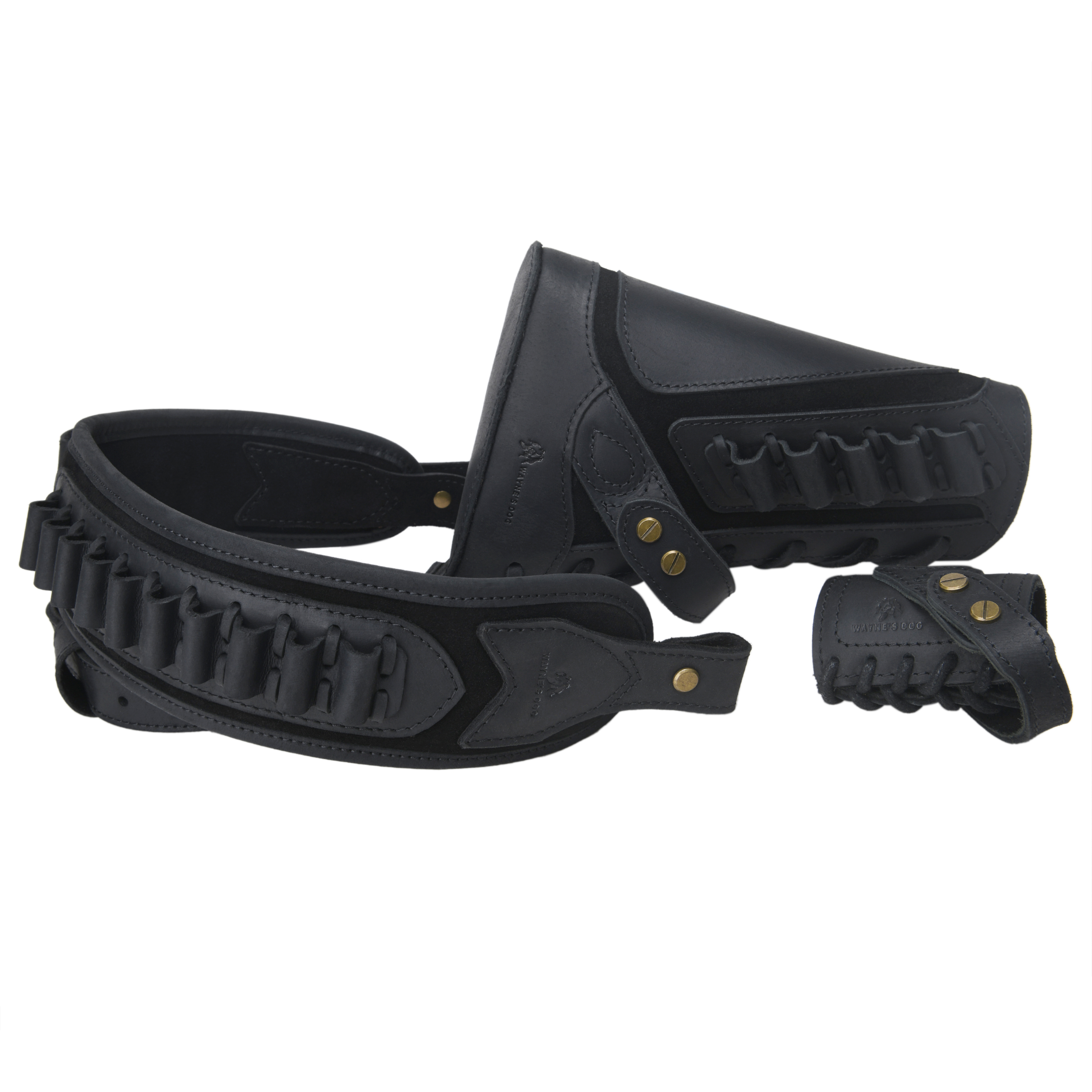 No Drill Set Leather Rifle Sling, Gun Buttstock, Sling Ring for.308.22