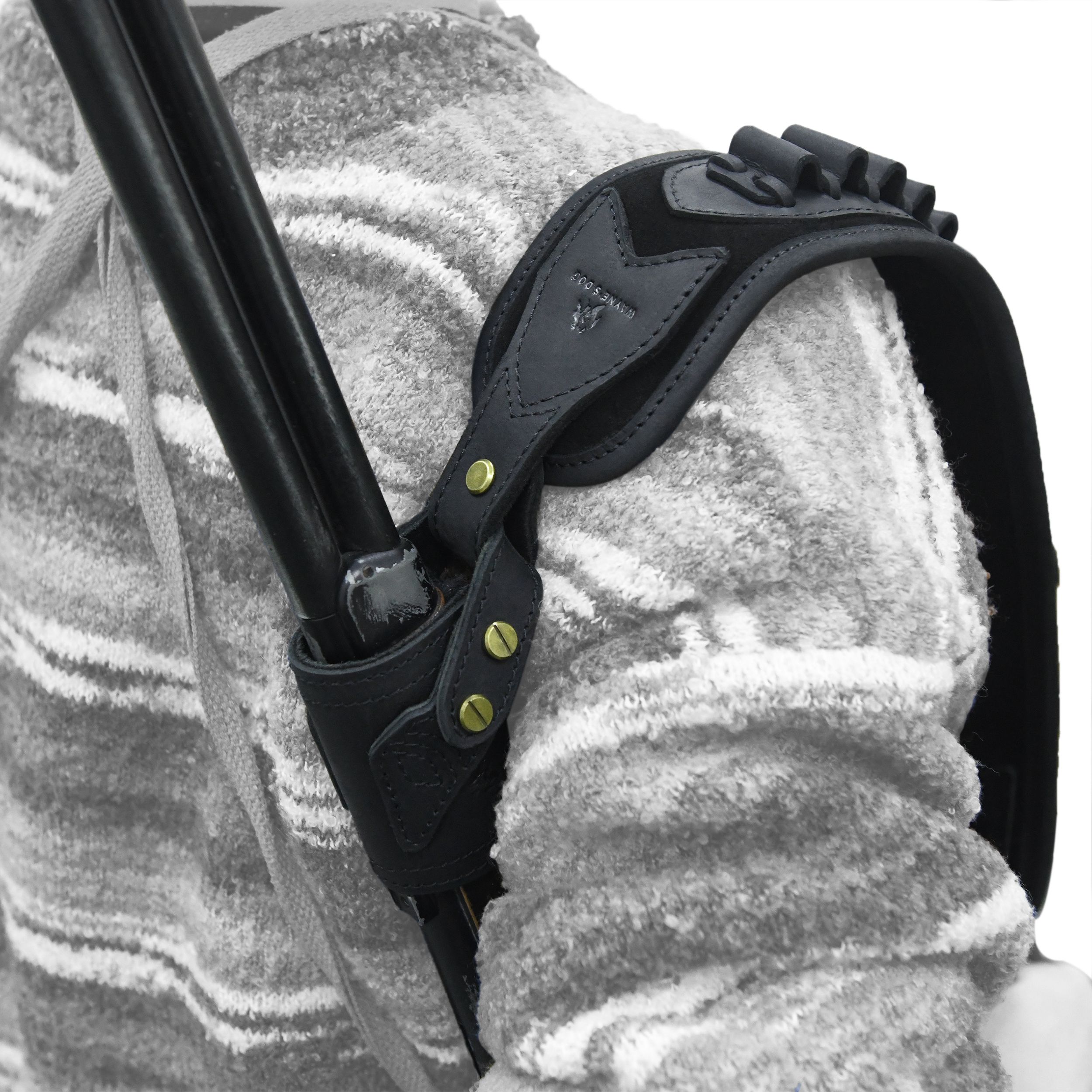 No Drill Set Leather Rifle Sling, Gun Buttstock, Sling Ring for.308.22