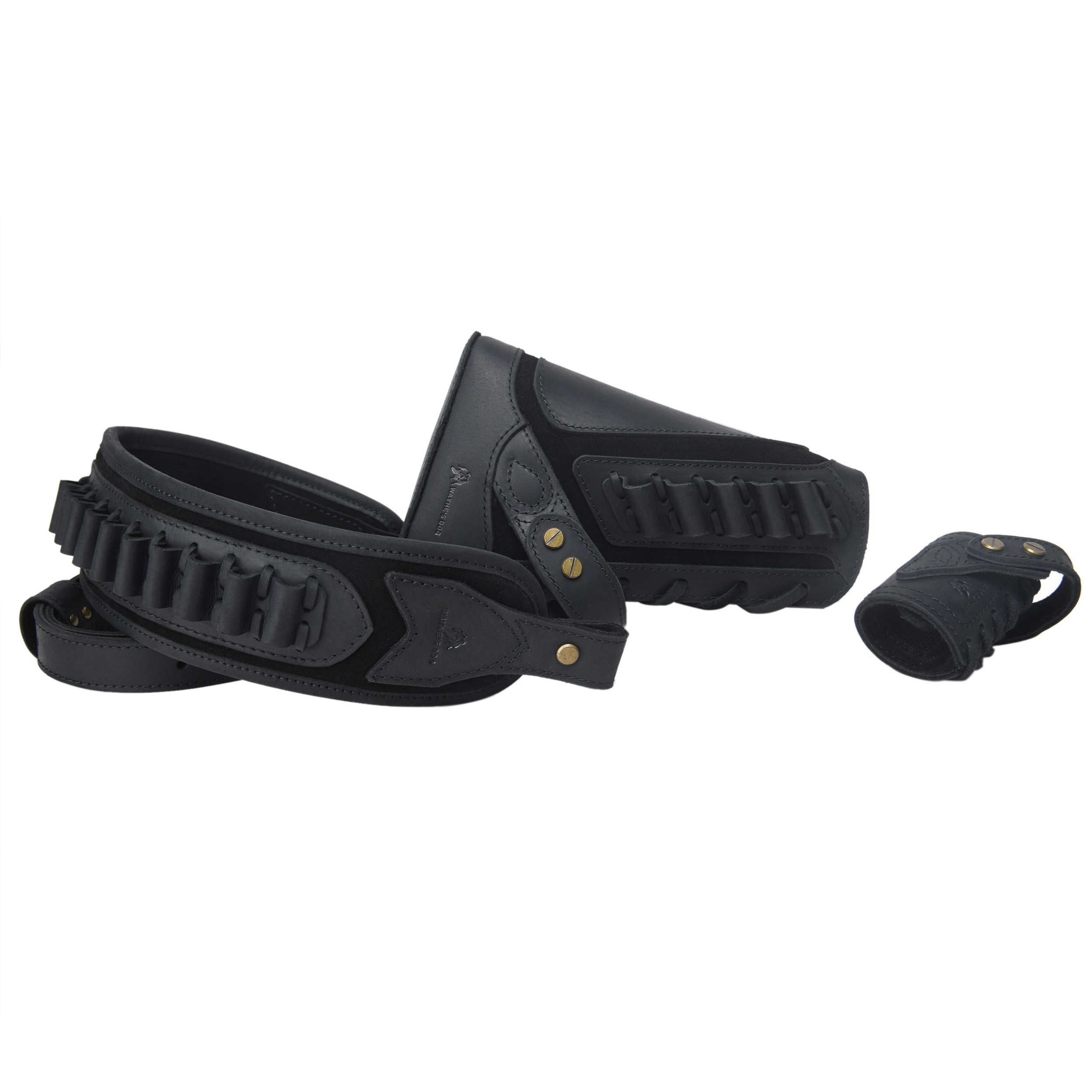 No Drill Set Leather Rifle Sling, Gun Buttstock, Sling Ring for.308.22