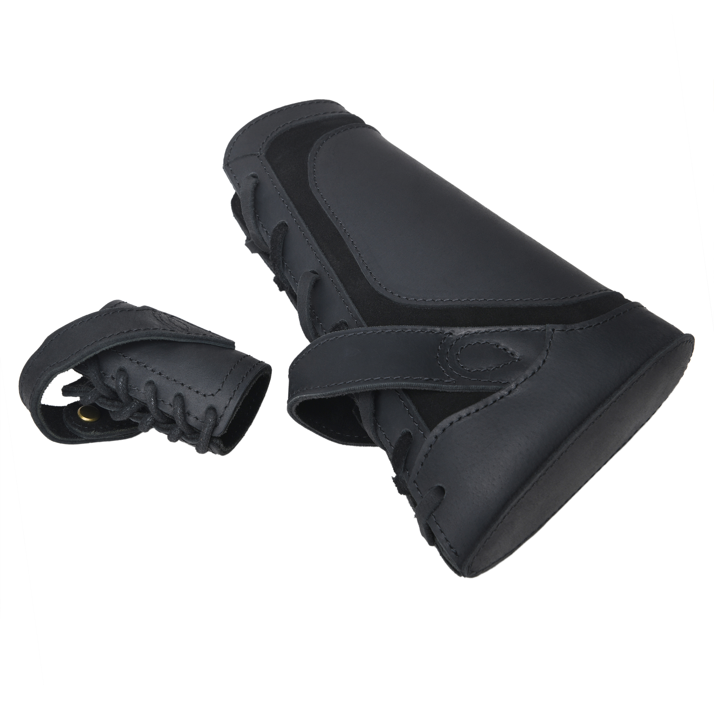 Leather No-Drill Rifle Magazine Pouch with Sling Ring for .30-30.45-70