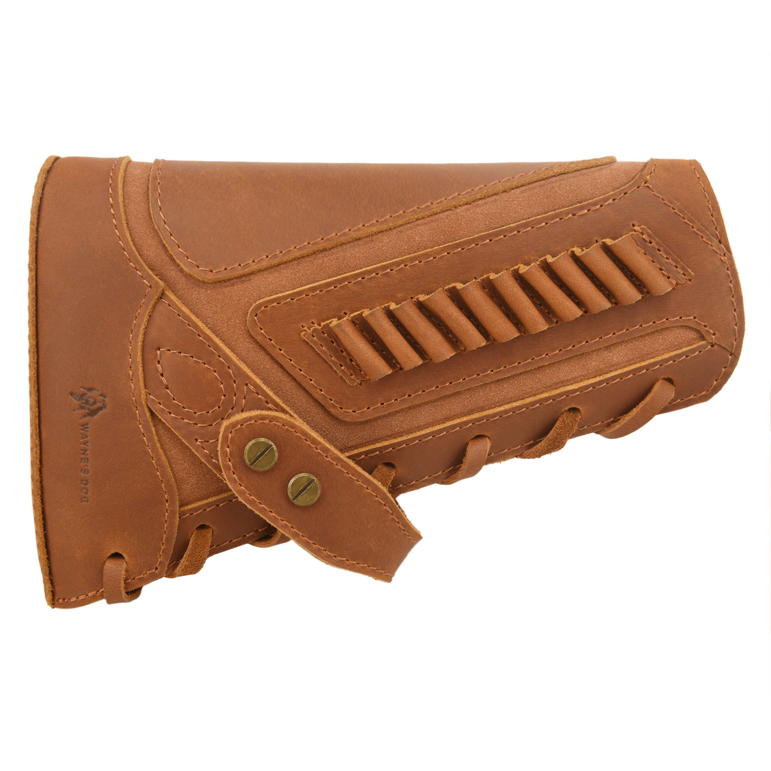 Full Leather Rifle No Drill Need Buttstock Rifle Gun Holster for .30-30.45-70.22