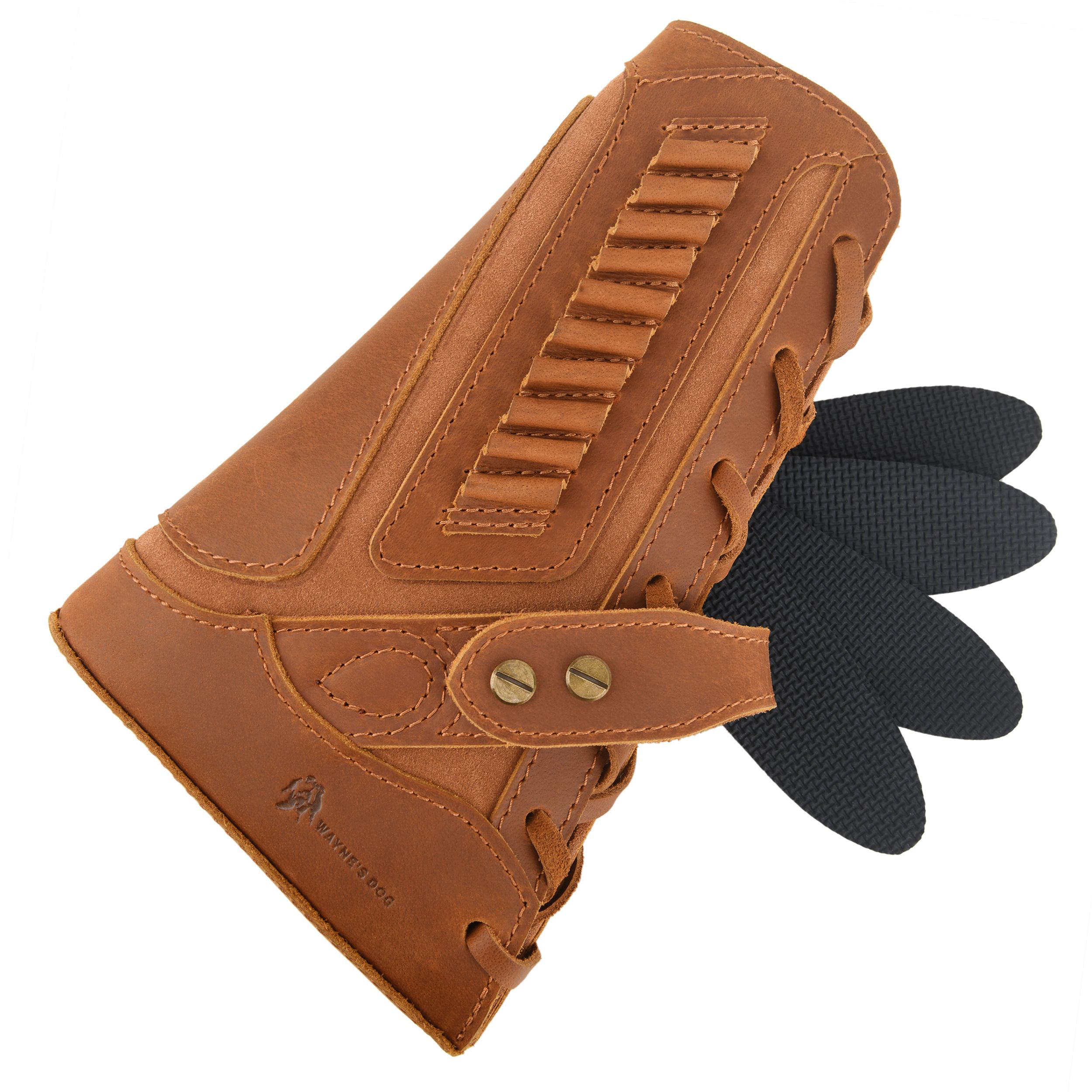 Full Leather Rifle No Drill Need Buttstock Rifle Gun Holster for .30-30.45-70.22