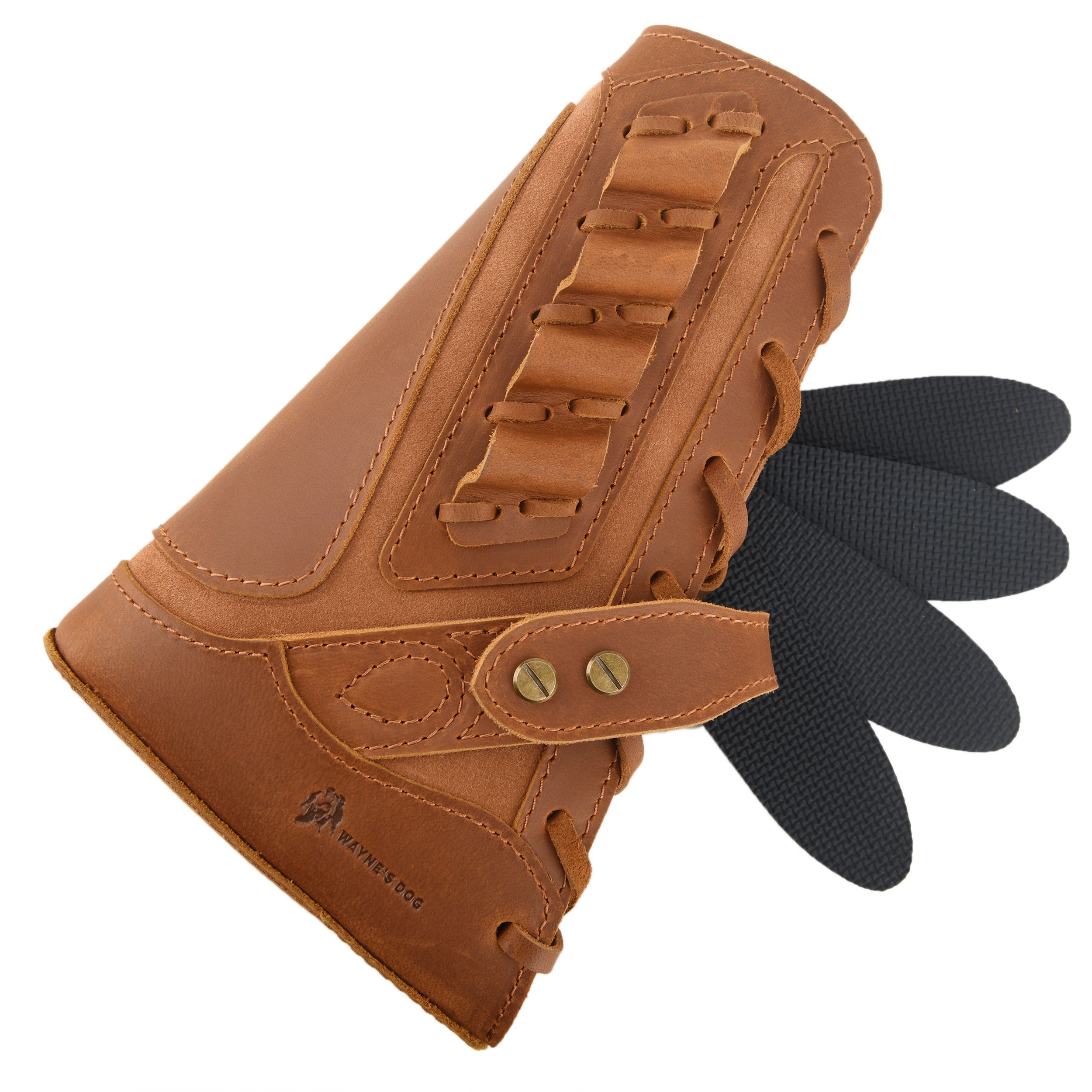 Full Leather Rifle No Drill Need Buttstock Rifle Gun Holster for .30-30.45-70.22