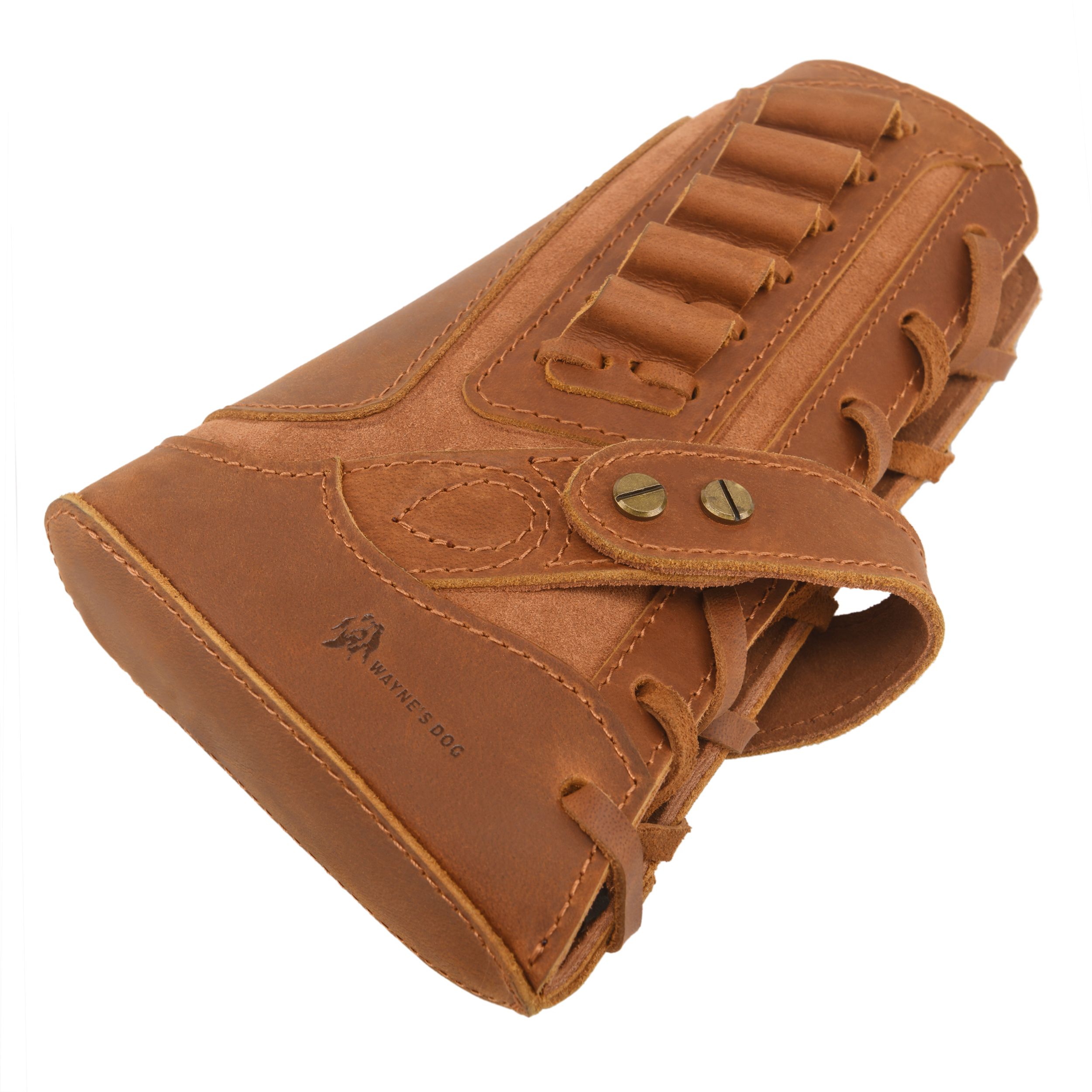 Full Leather Rifle No Drill Need Buttstock Rifle Gun Holster for .30-30.45-70.22