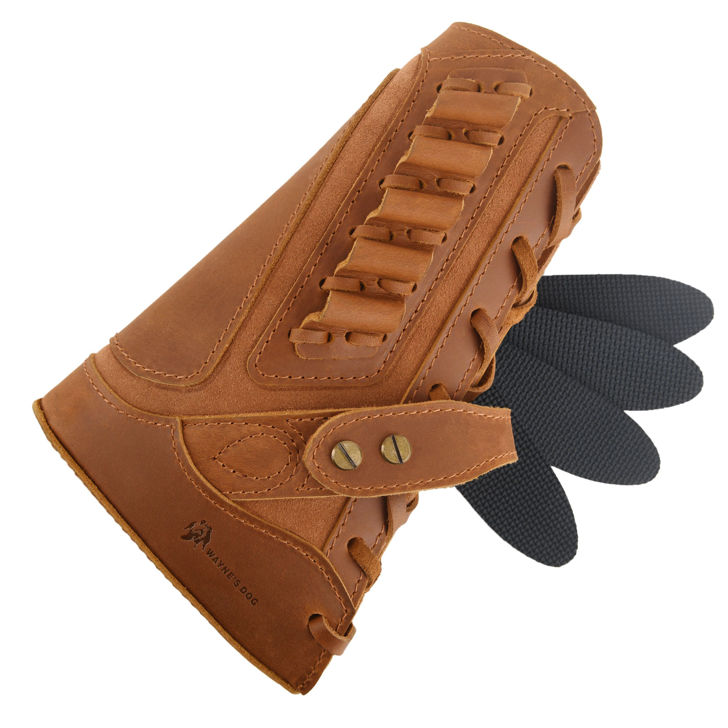 Full Leather Rifle No Drill Need Buttstock Rifle Gun Holster for .30-30.45-70.22