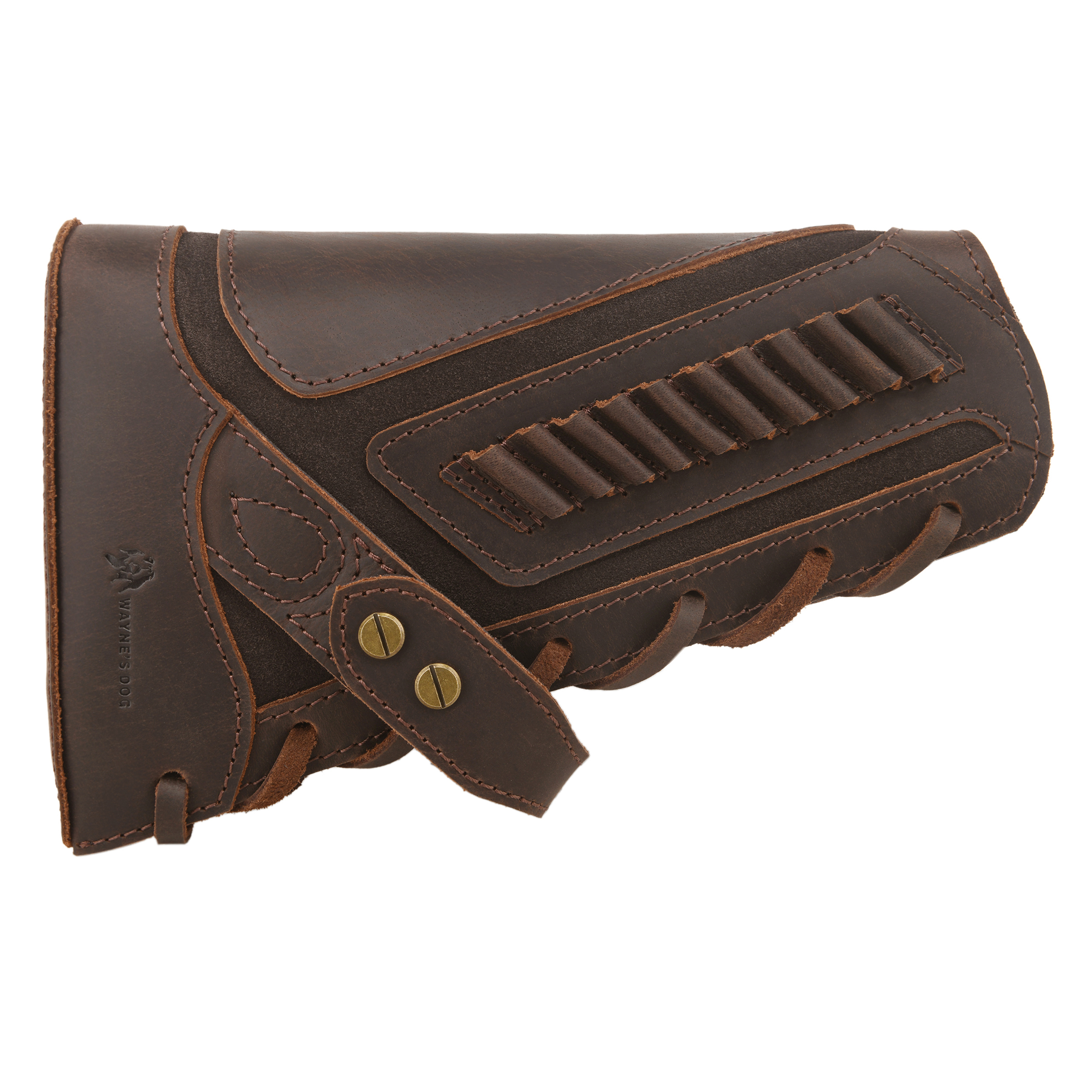 Full Leather Rifle No Drill Need Buttstock Rifle Gun Holster for .30-30.45-70.22