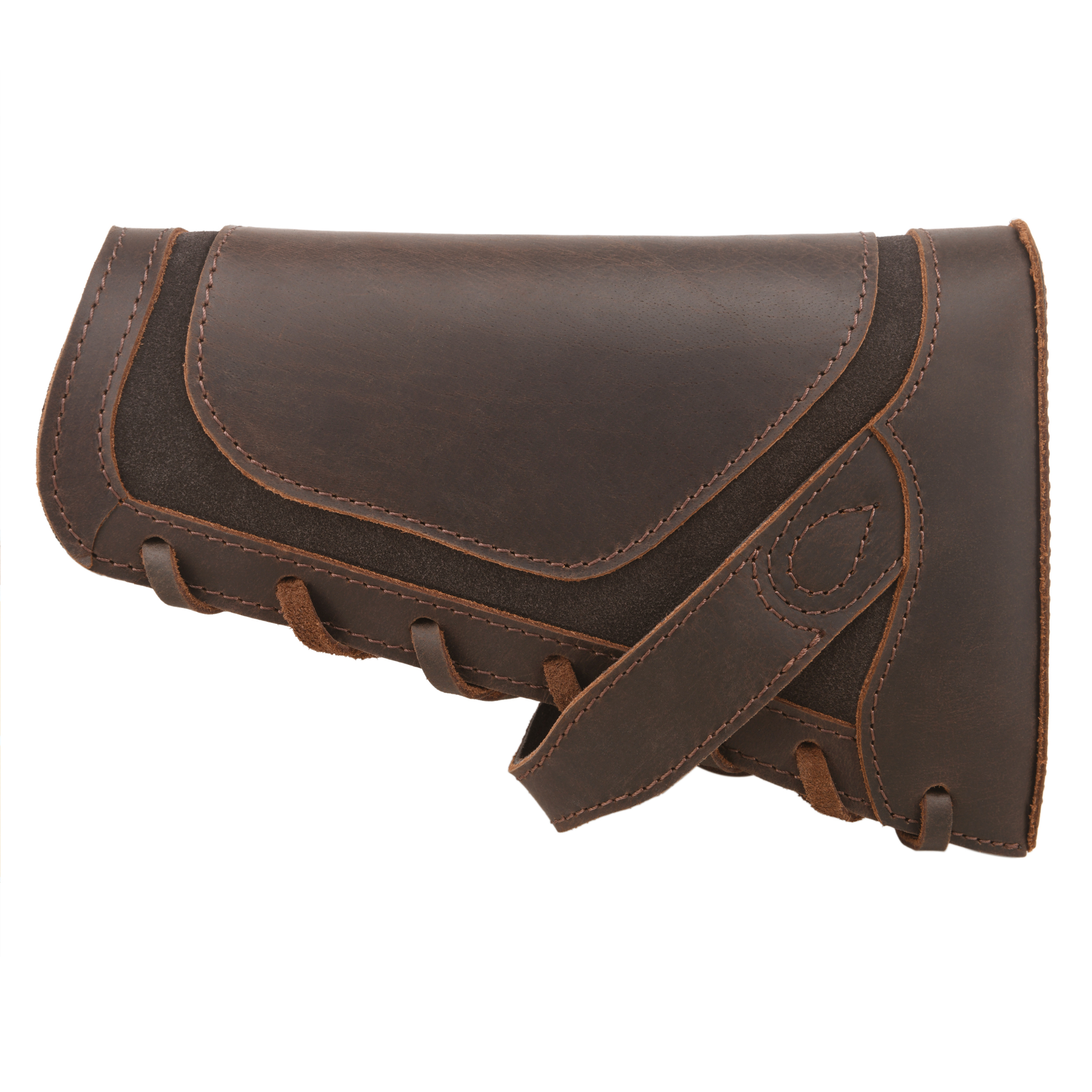Full Leather Rifle No Drill Need Buttstock Rifle Gun Holster for .30-30.45-70.22