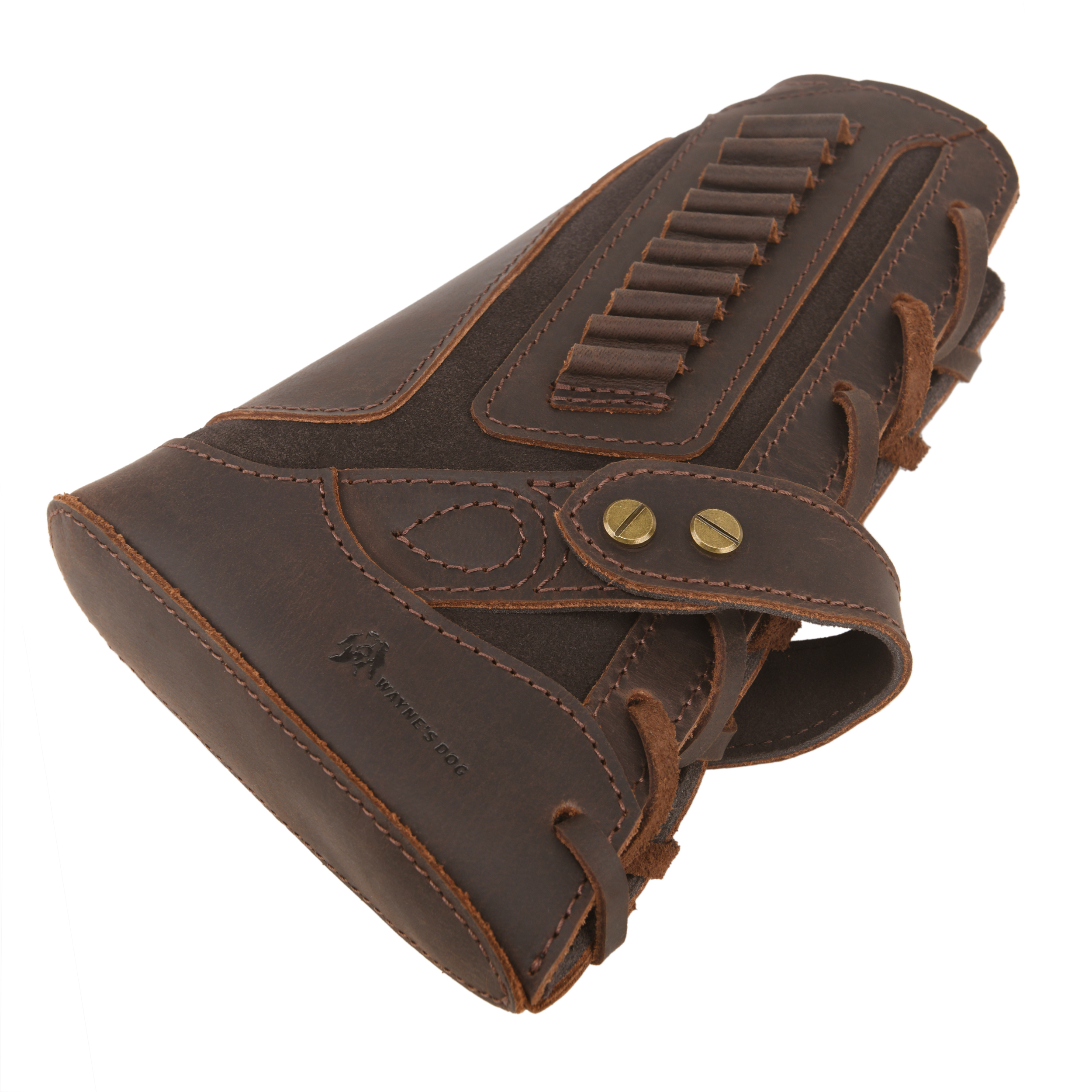 Full Leather Rifle No Drill Need Buttstock Rifle Gun Holster for .30-30.45-70.22