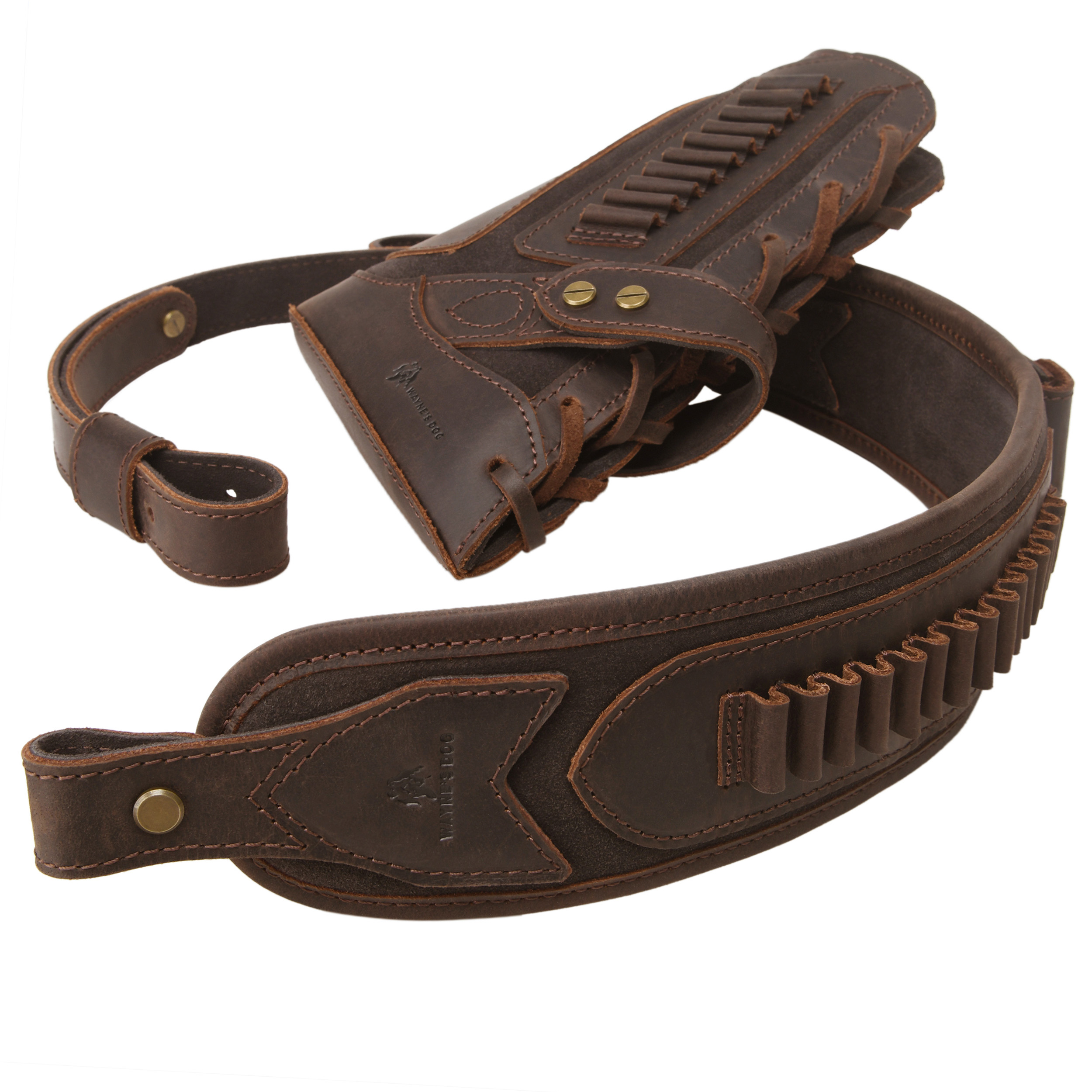 Cowhide Leather Rifle Buttstock Cheek Rest Pad with Matched Sling