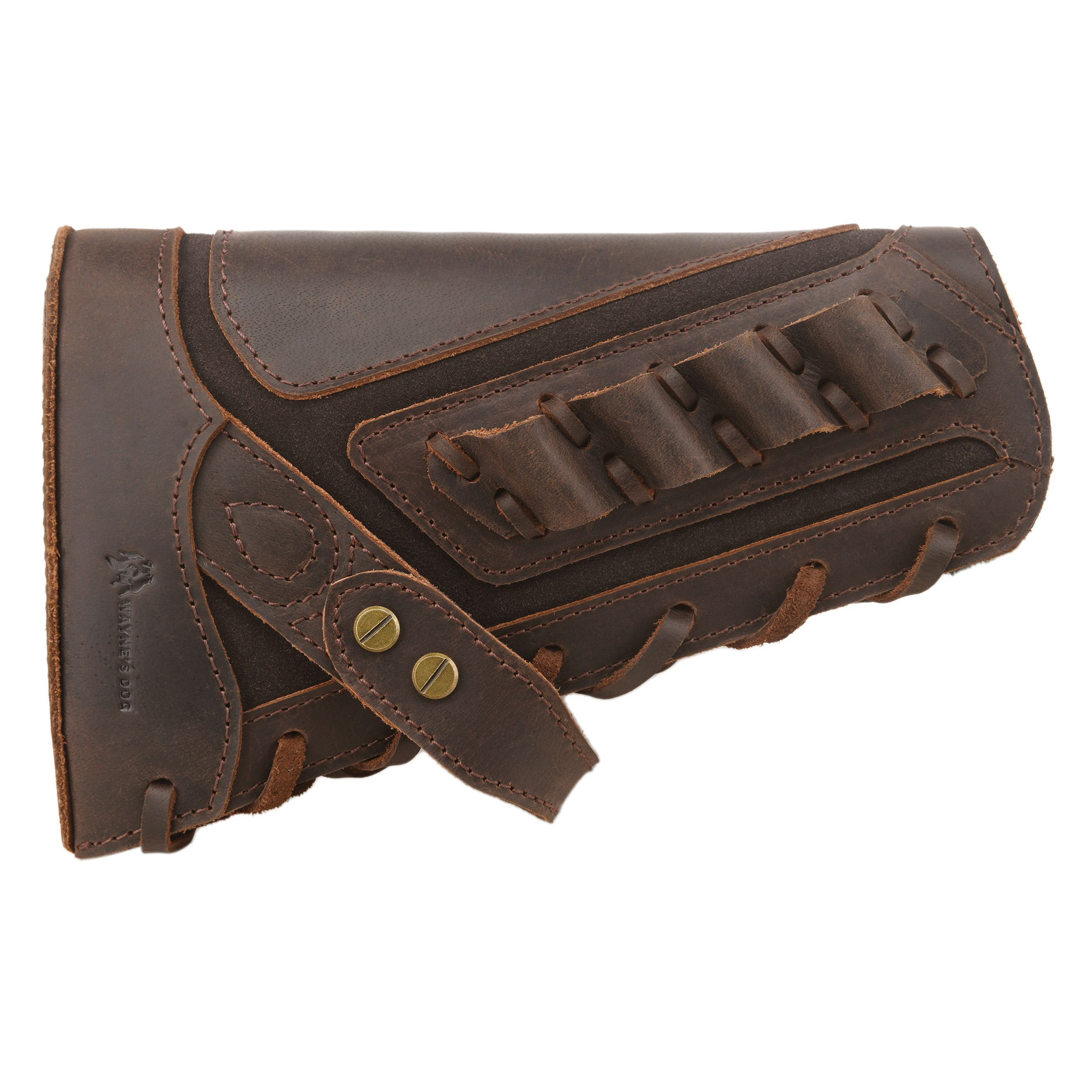 Full Leather Rifle No Drill Need Buttstock Rifle Gun Holster for .30-30.45-70.22