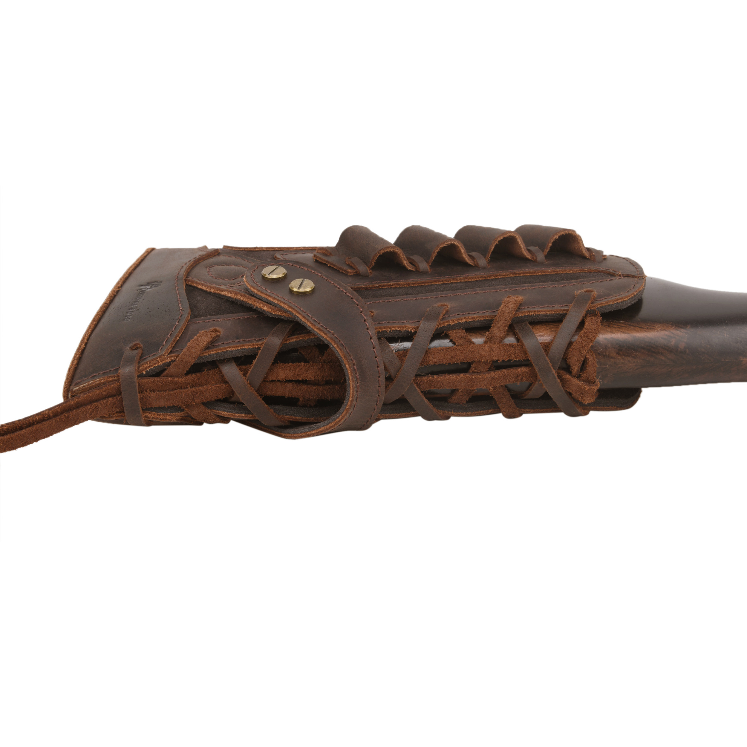 Full Leather Rifle No Drill Need Buttstock Rifle Gun Holster for .30-30.45-70.22