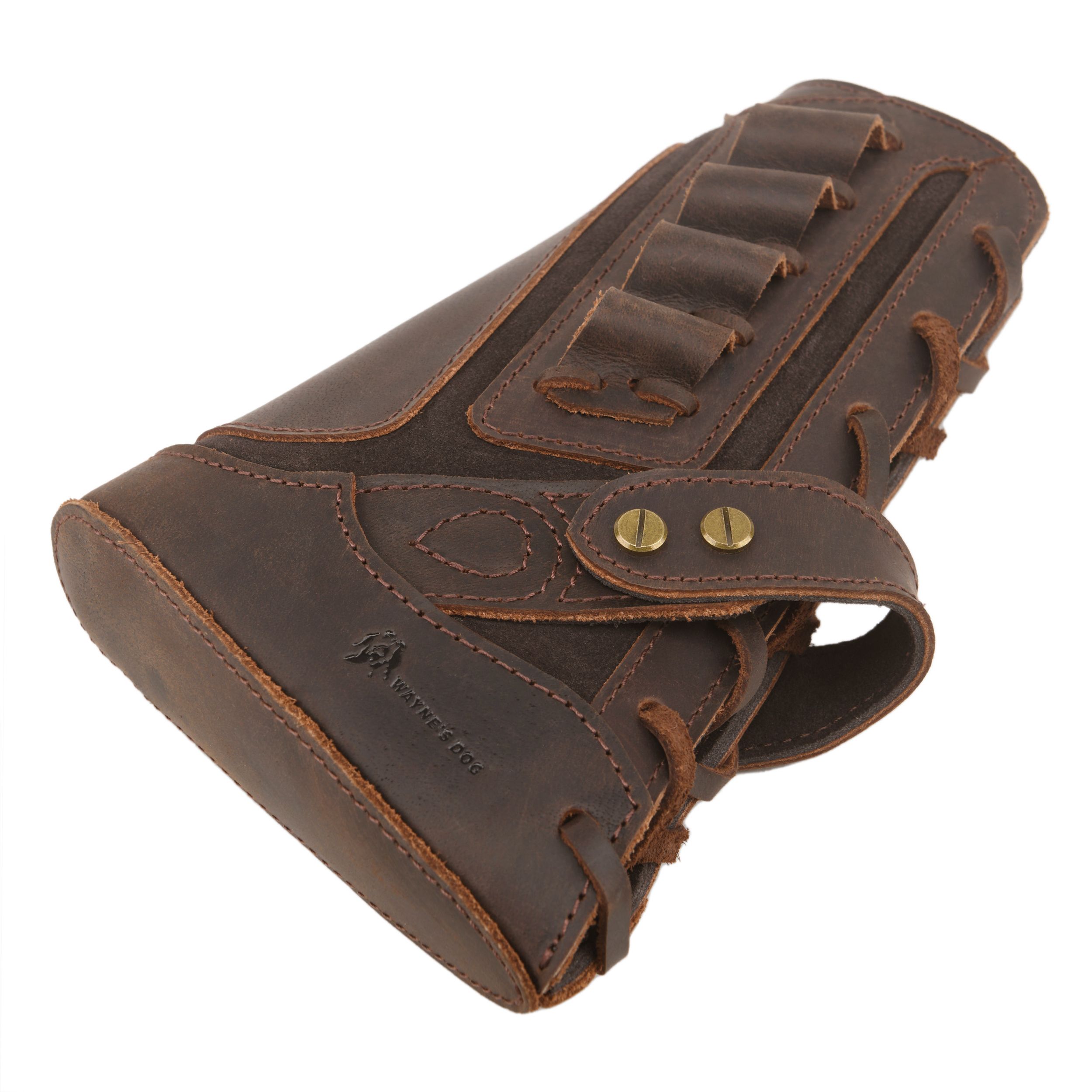 Full Leather Rifle No Drill Need Buttstock Rifle Gun Holster for .30-30.45-70.22