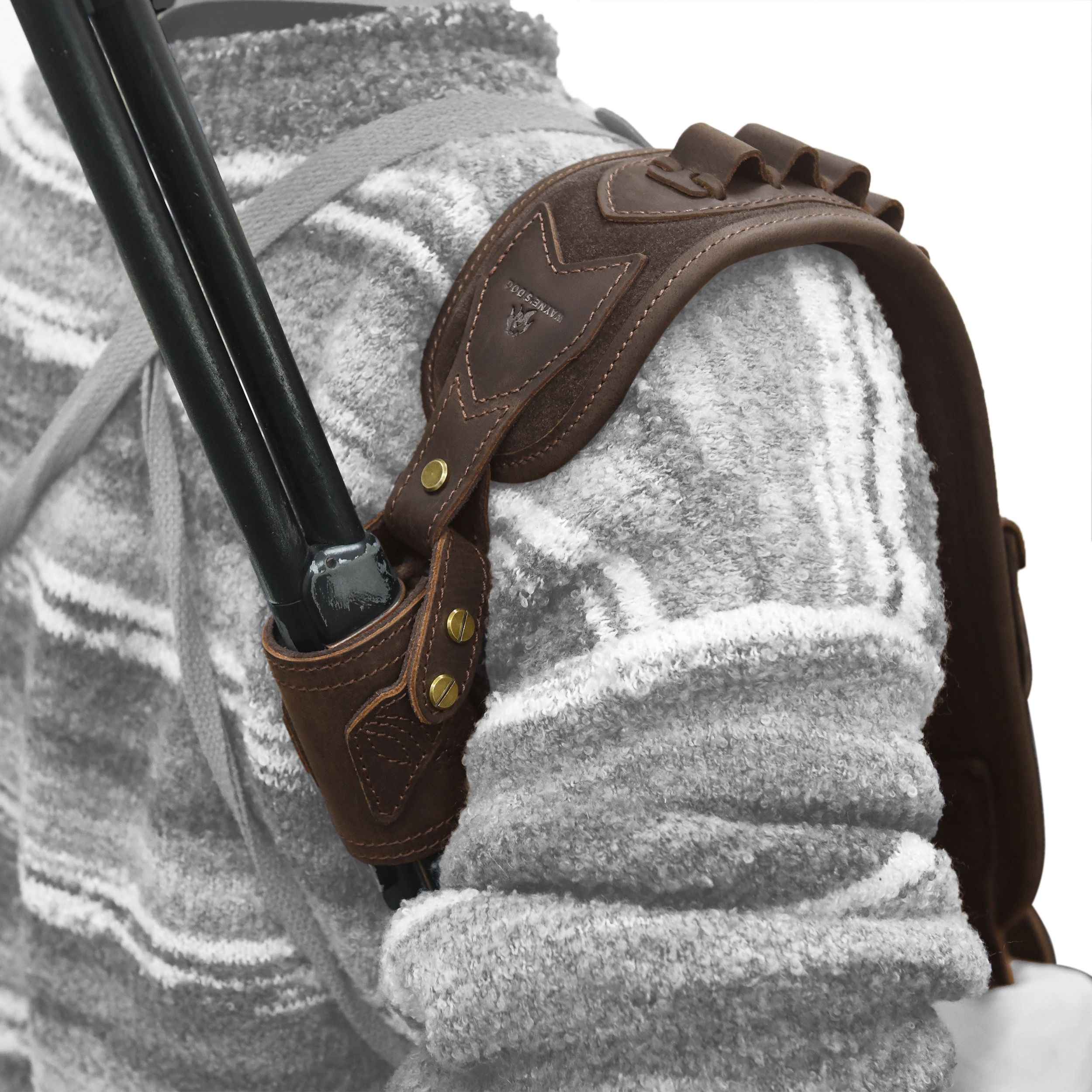 No Drill Set Leather Rifle Sling, Gun Buttstock, Sling Ring for.308.22