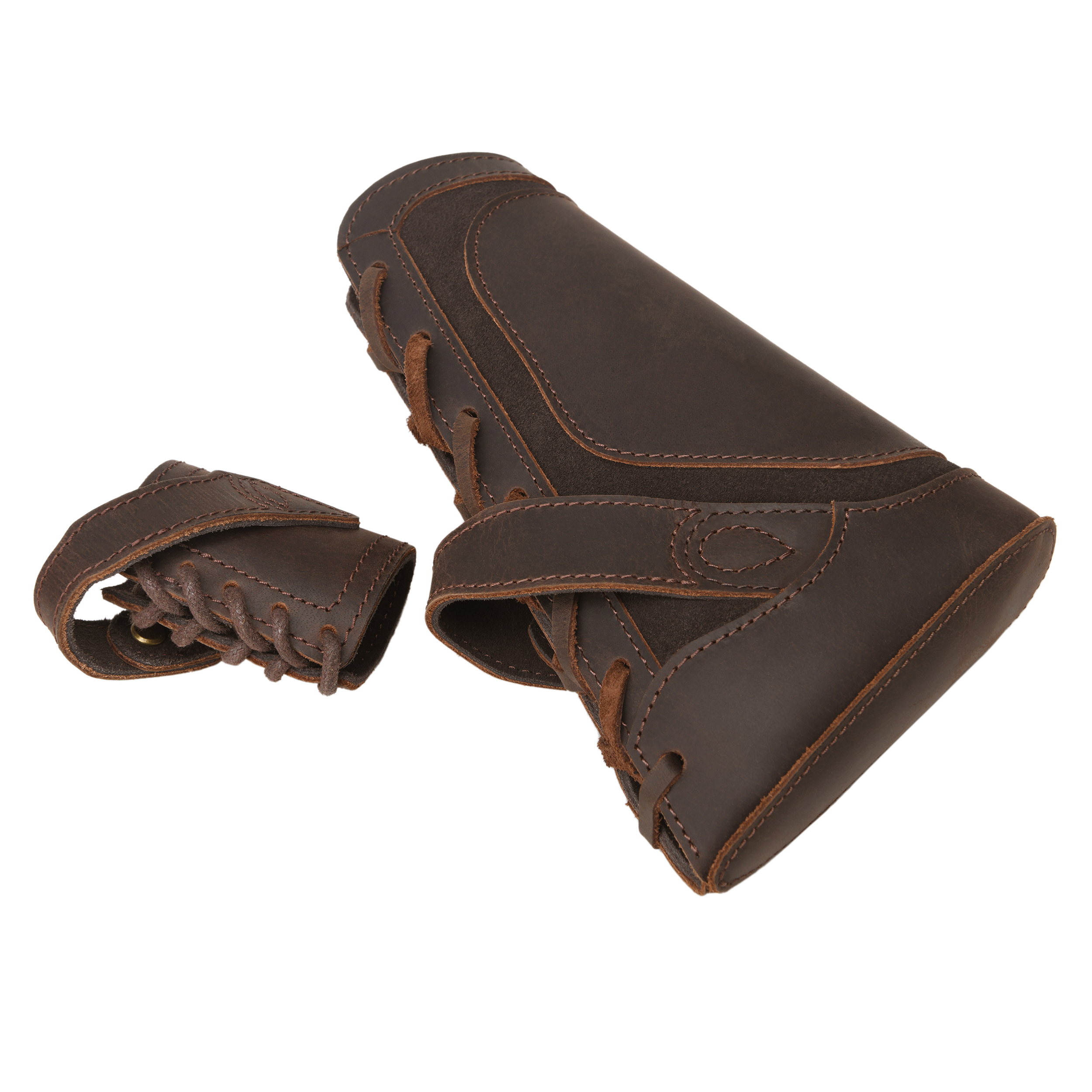 Leather No-Drill Rifle Magazine Pouch with Sling Ring for .30-30.45-70