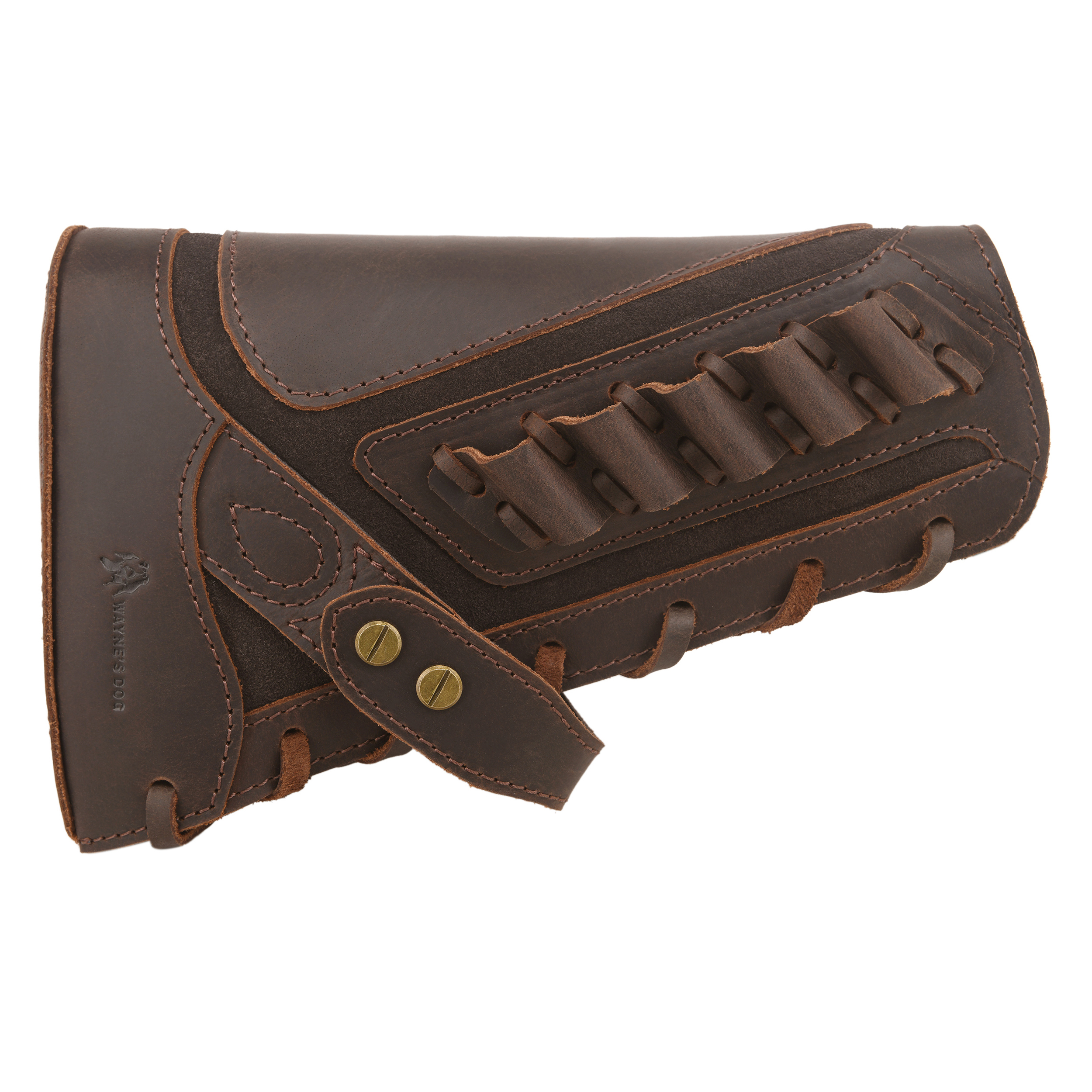 Full Leather Rifle No Drill Need Buttstock Rifle Gun Holster for .30-30.45-70.22