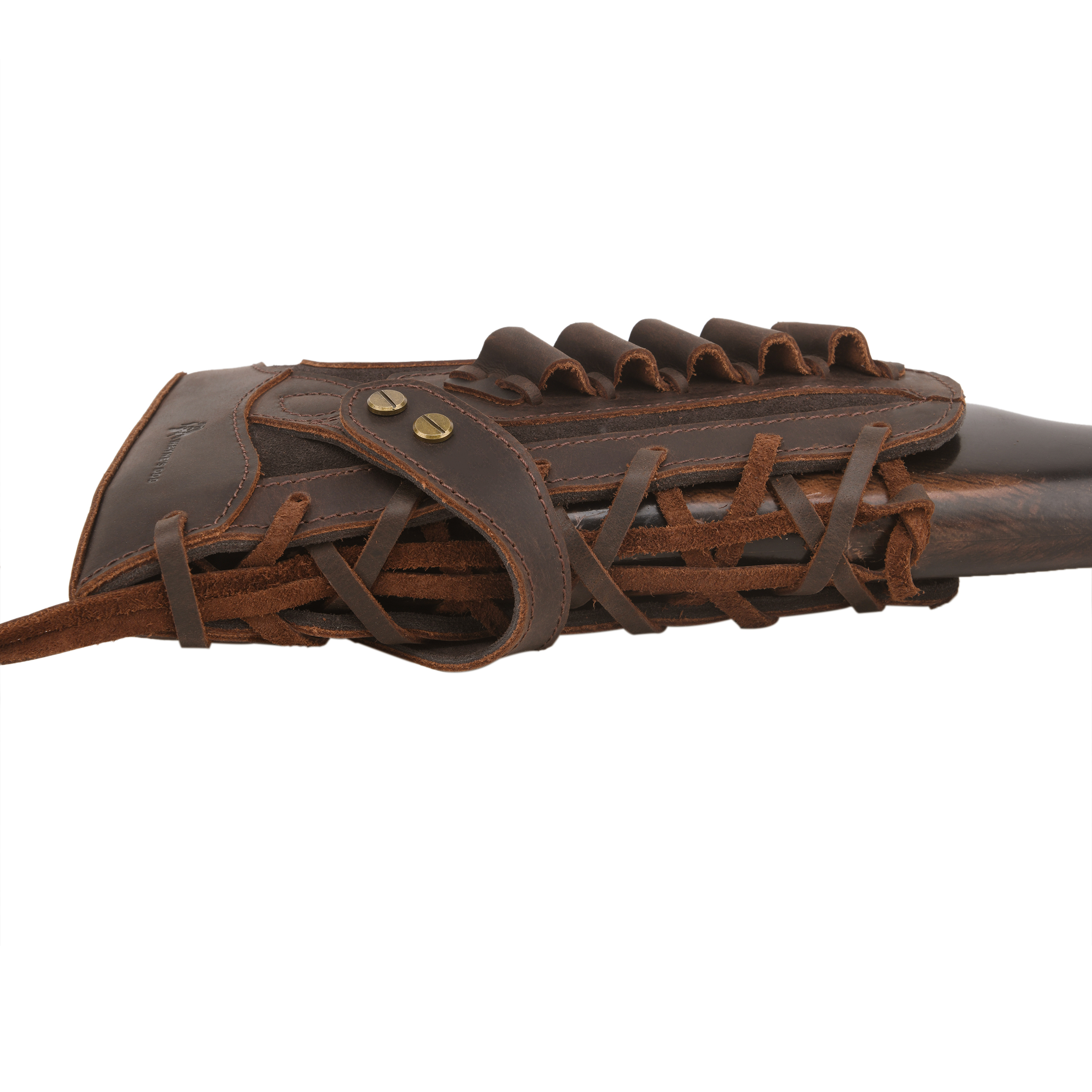 Full Leather Rifle No Drill Need Buttstock Rifle Gun Holster for .30-30.45-70.22