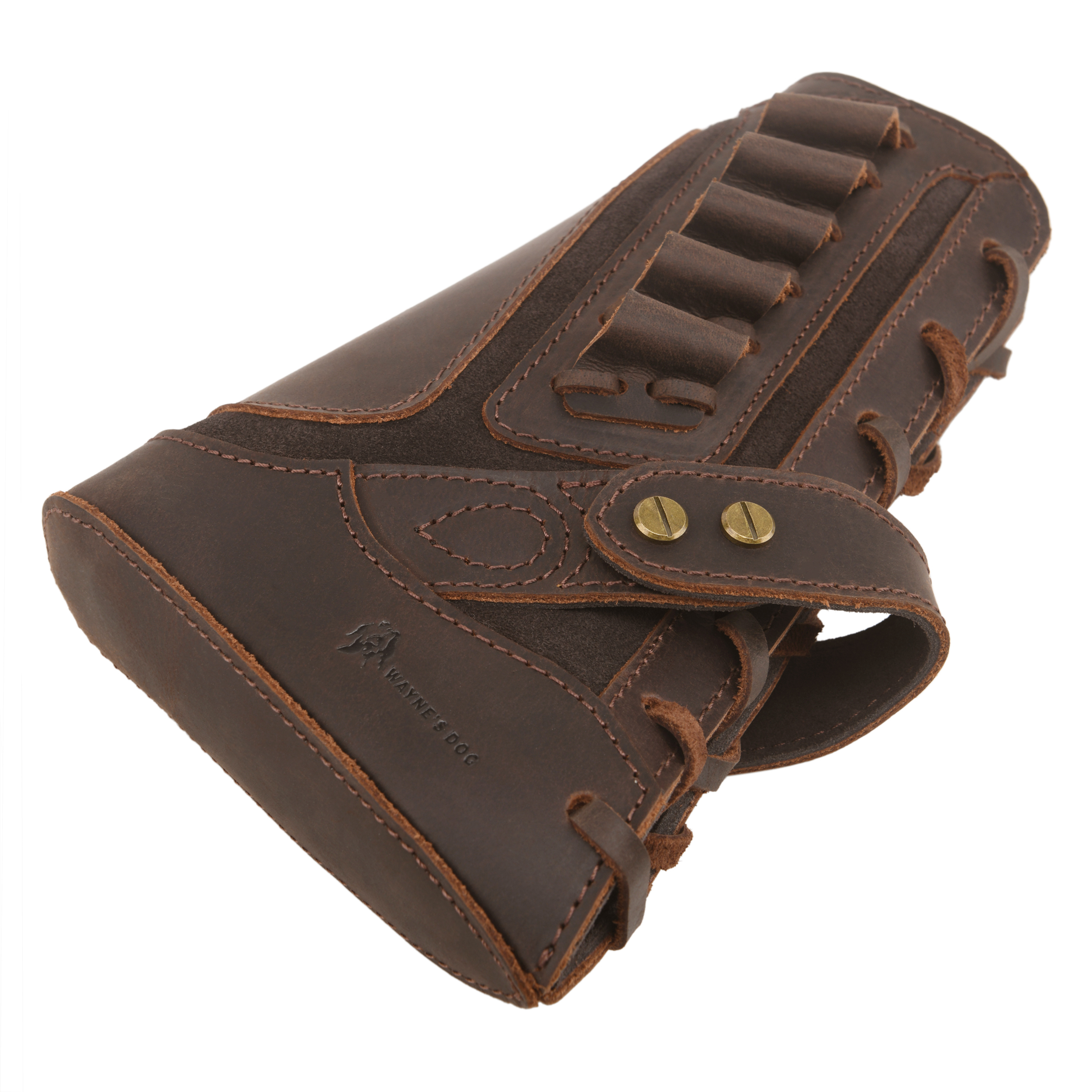 Full Leather Rifle No Drill Need Buttstock Rifle Gun Holster for .30-30.45-70.22