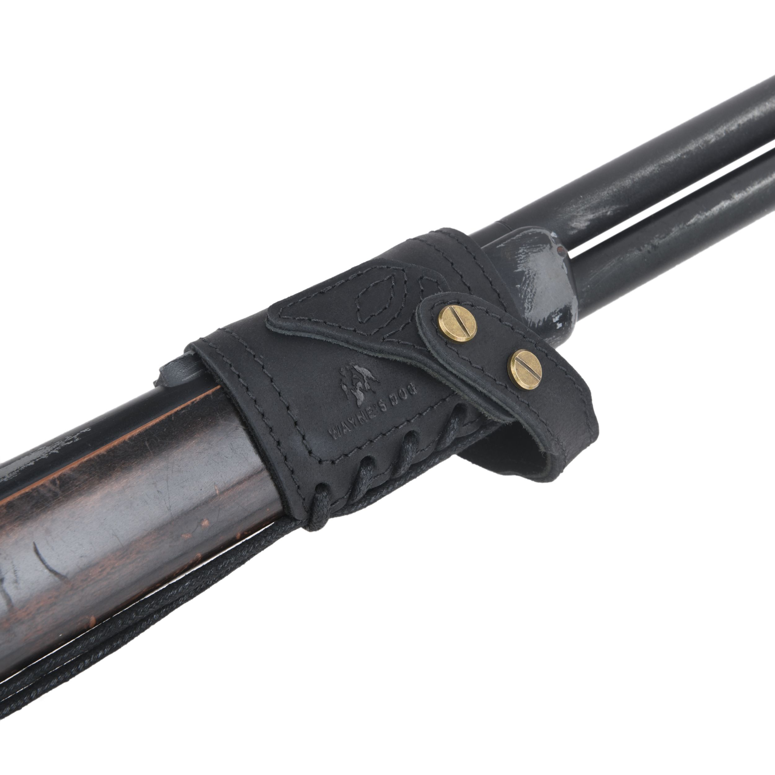 Leather Gun Barrel Mount,Rifle No Drill Sling Mount, No Swivels Need