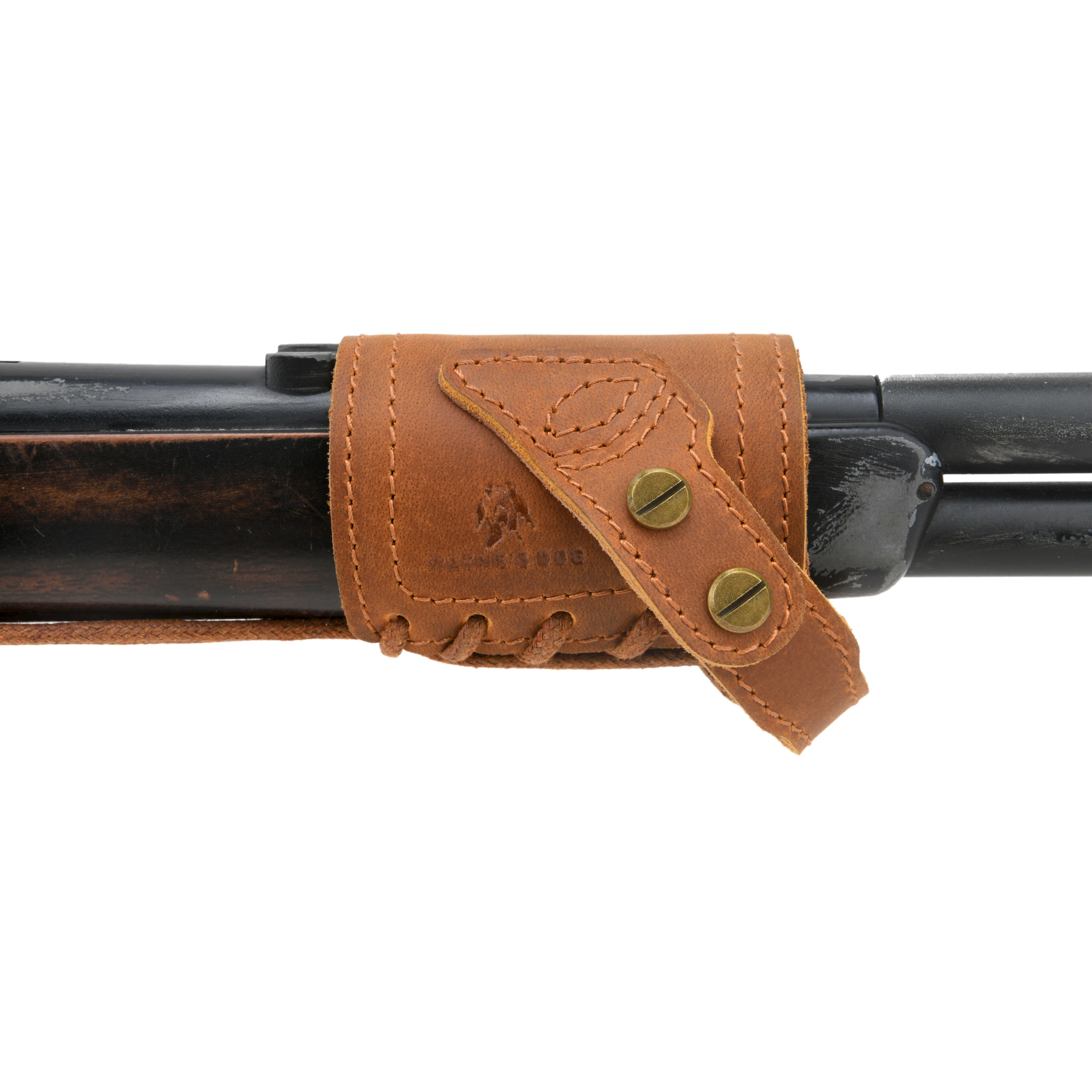 Leather Gun Barrel Mount,Rifle No Drill Sling Mount, No Swivels Need