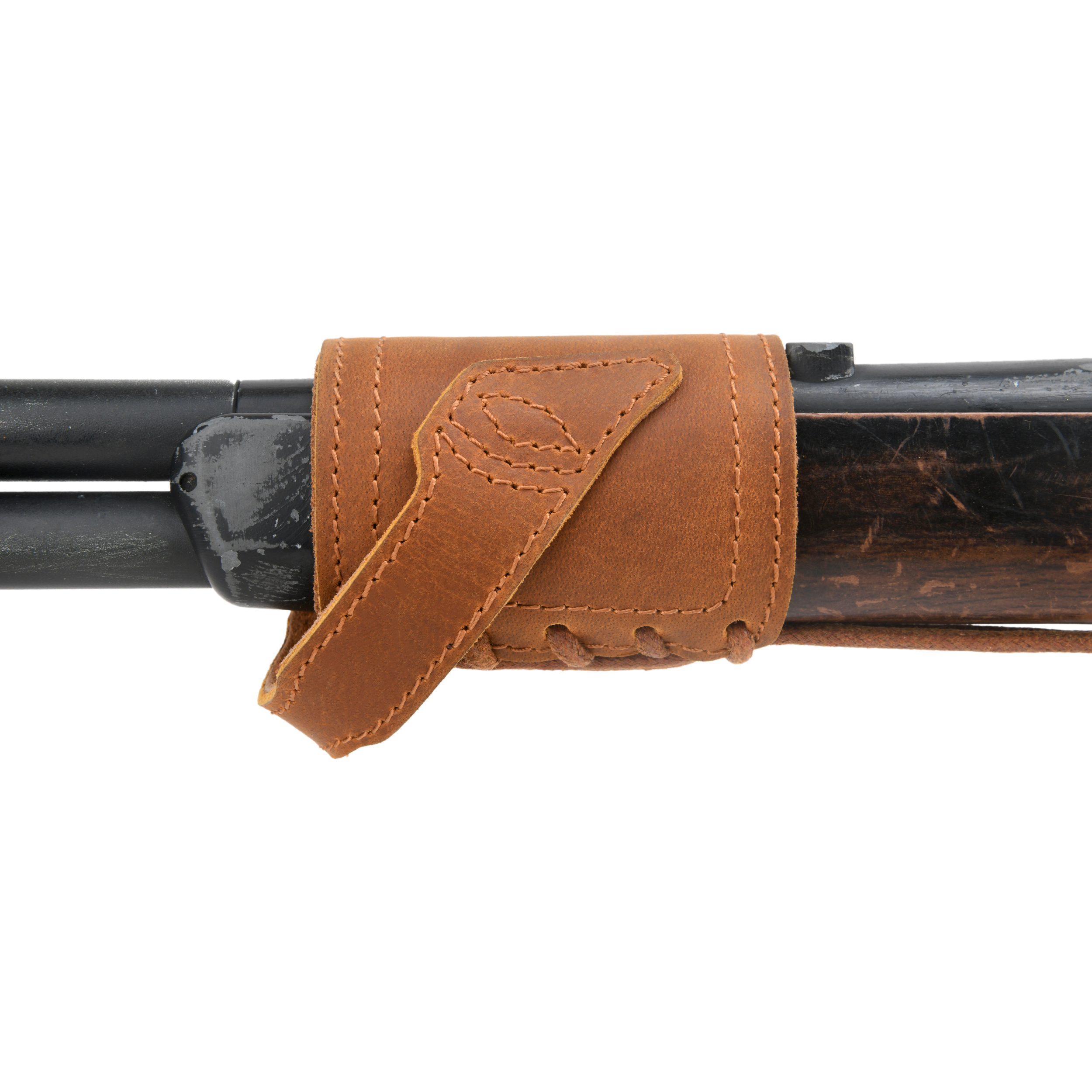 Leather Gun Barrel Mount,Rifle No Drill Sling Mount, No Swivels Need