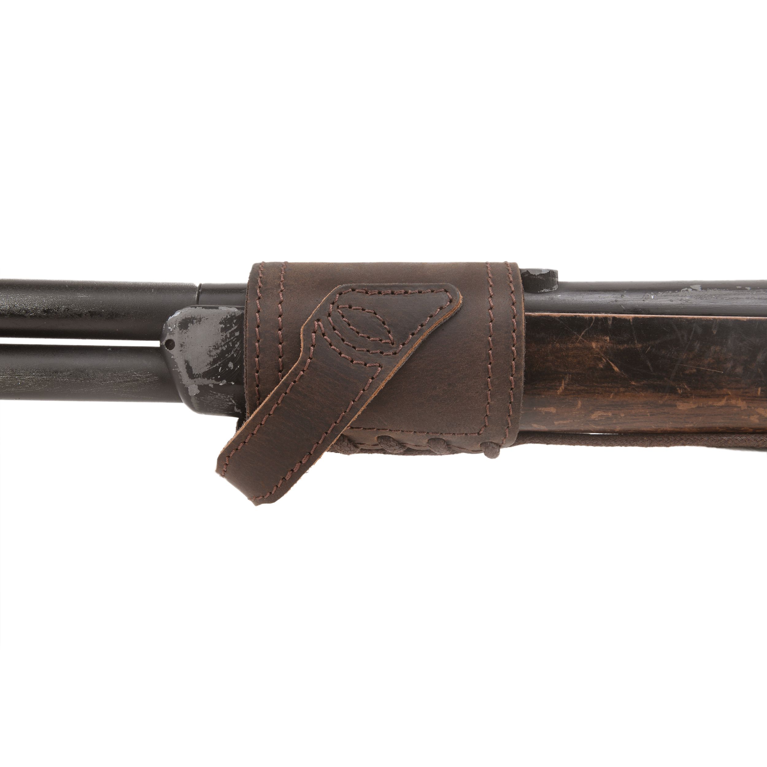 Leather Gun Barrel Mount,Rifle No Drill Sling Mount, No Swivels Need